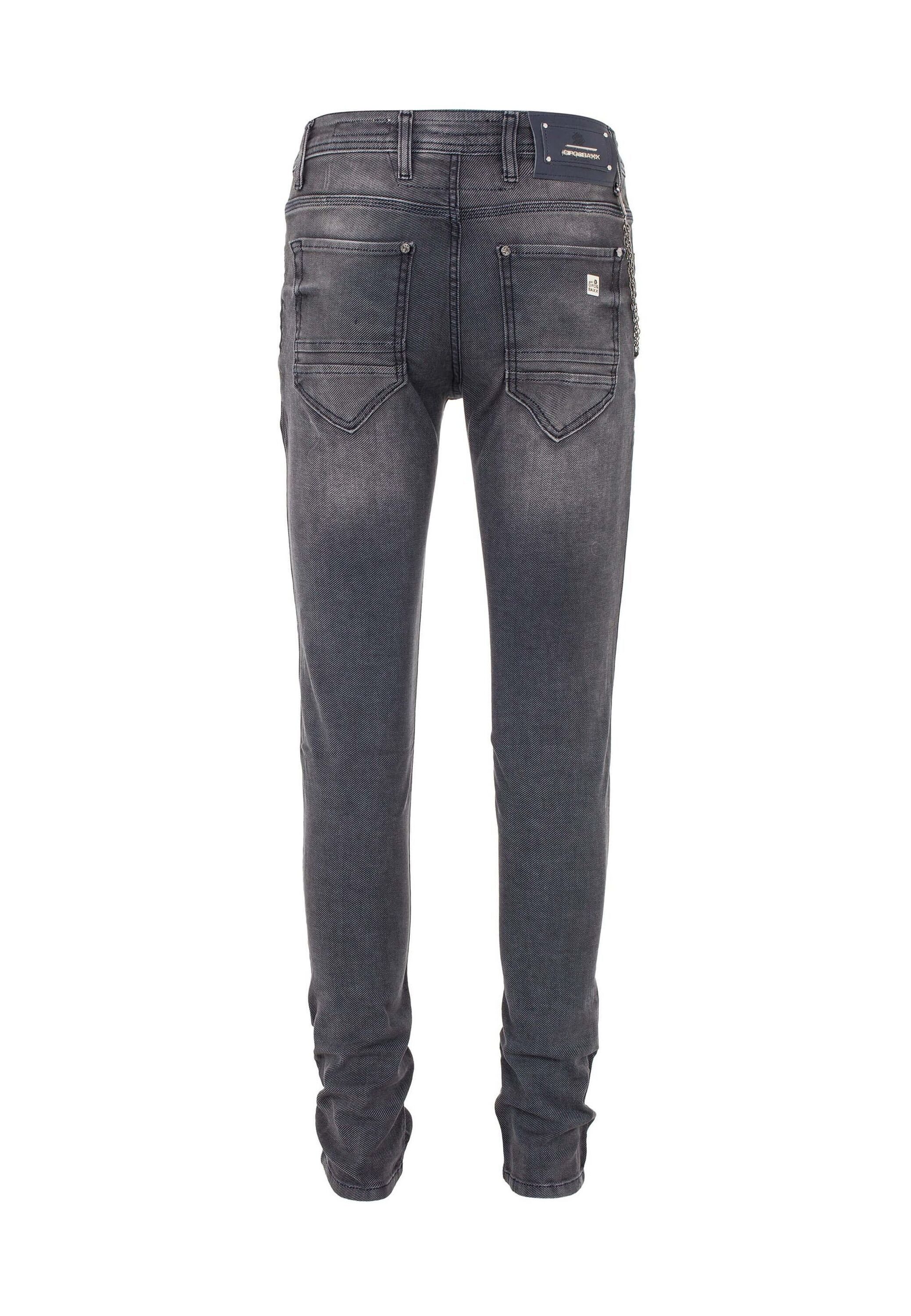 Cipo & Baxx Röhrenjeans Jeans mit Elasthanzusatz, CD374