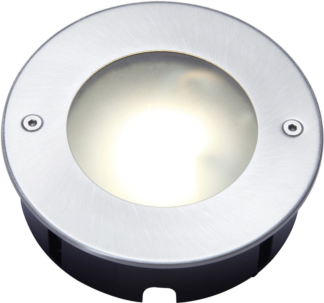 LUTEC LED Einbaustrahler Lutec LED Einbauleuchte Strata Edelstahl IP67 und,  LED, Nicht dimmbar nicht Smart Home-fähig ohne Bewegungsmelder
