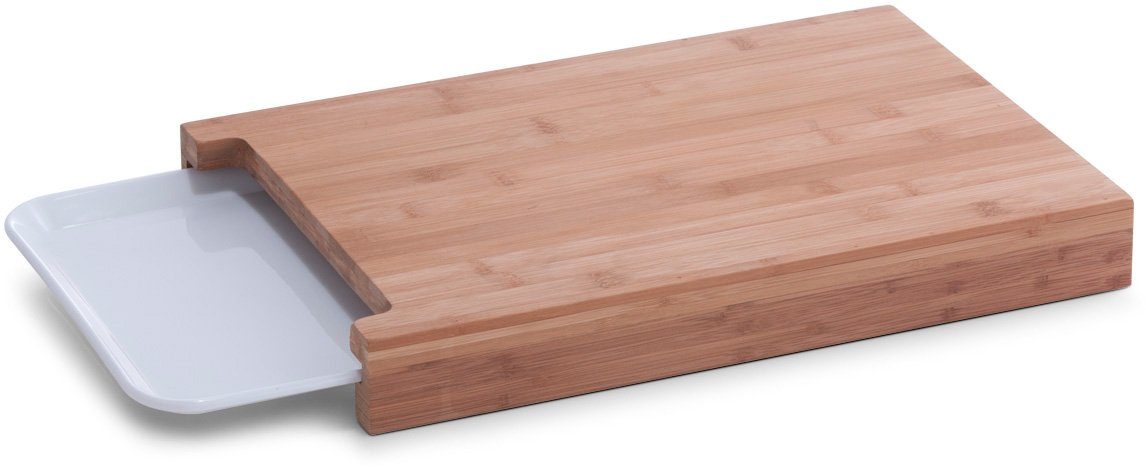 Zeller Present Schneidebrett Bamboo, Bambus, Melamin, (Set, 2-St., mit Tablett), aus hochwertigem Bambus