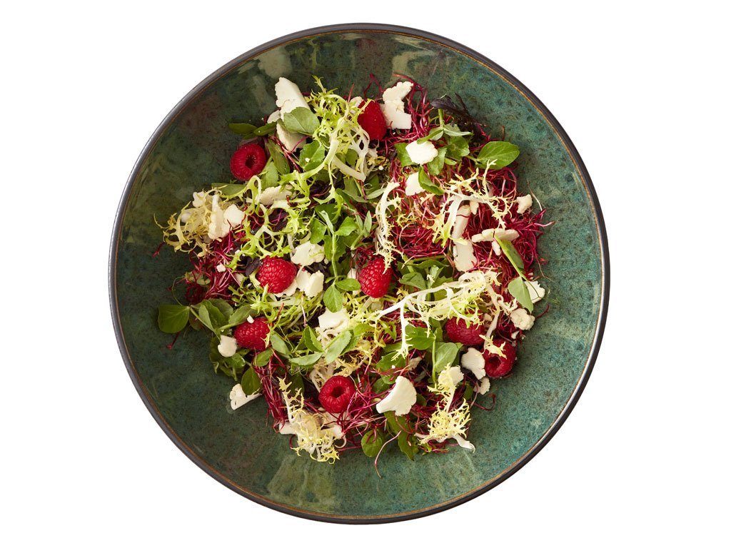 Bitz Salatschüssel Gastro, Steingut handgearbeitet, (1-tlg), matte Außenseite und glänzend glatte Innenfläche.