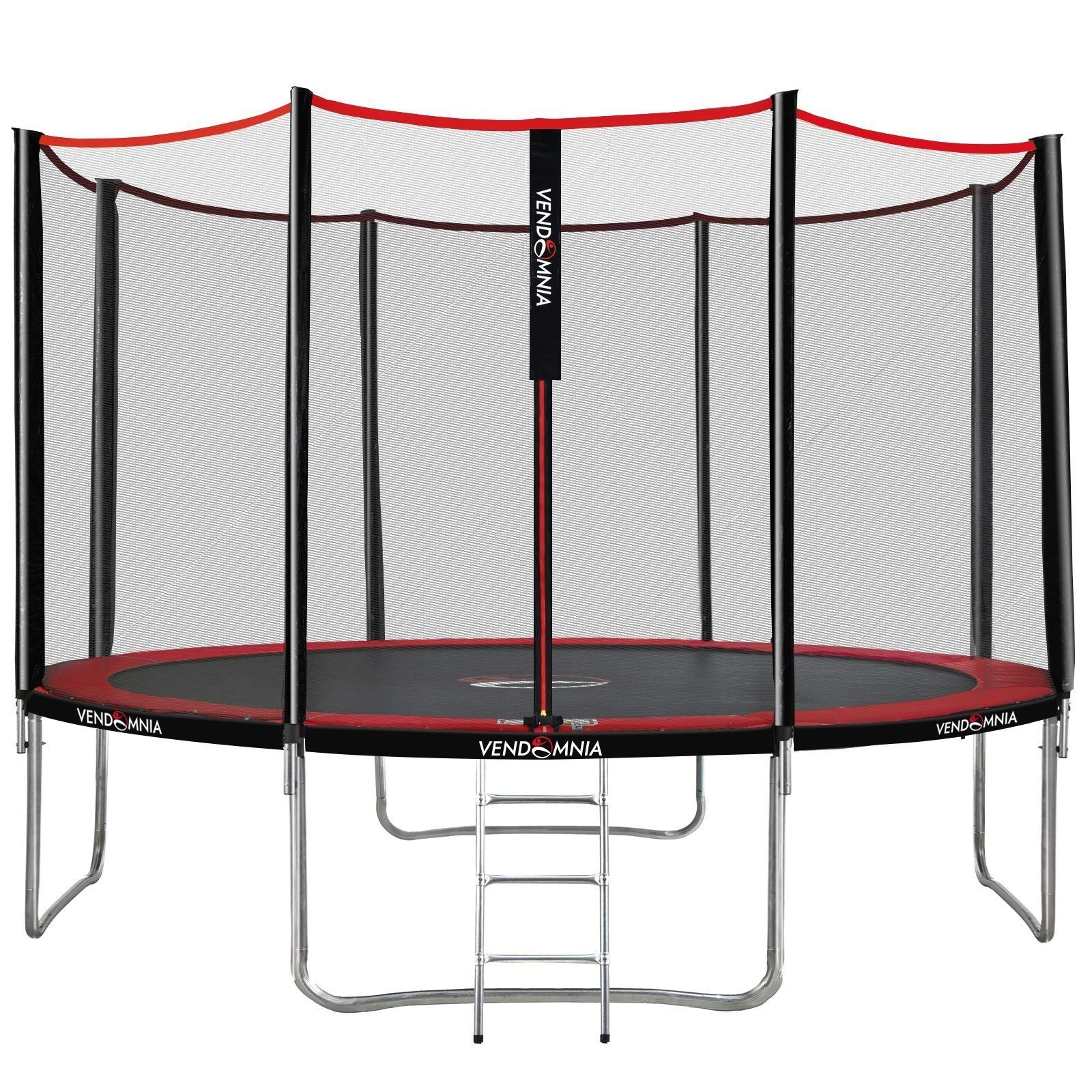 VENDOMNIA Fitnesstrampolin Gartentrampoline mit Sicherheitsnetz, Leiter, Randabdeckung, (Outdoor und Indoor Gartentrampolin mit Zubehör, Fitness Trampoline), 366 cm, Farbwahl