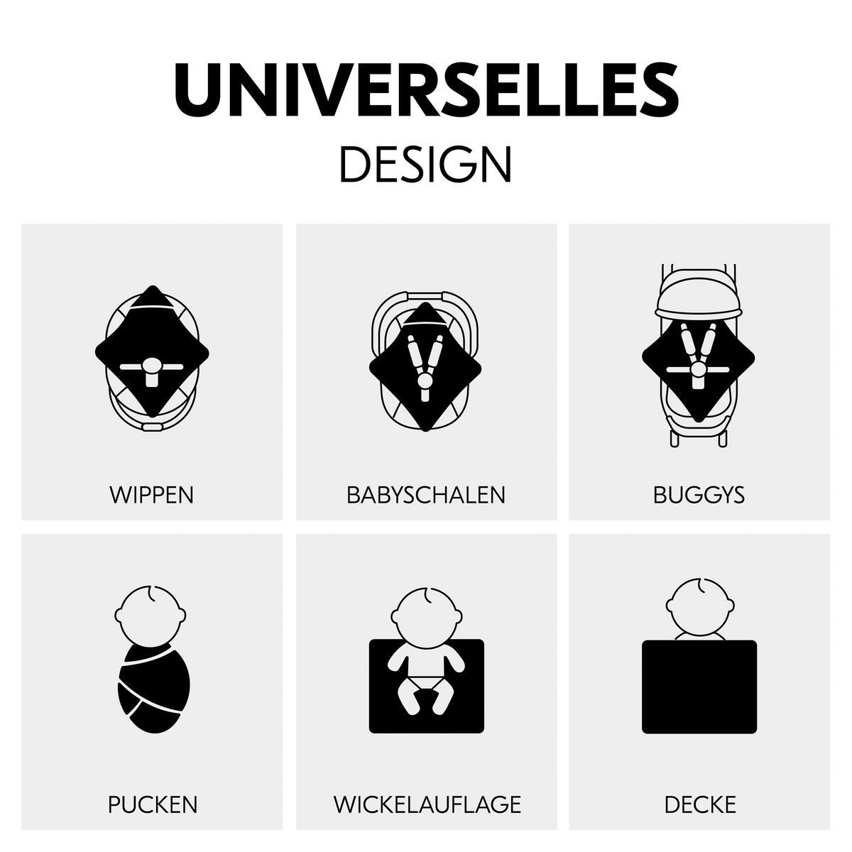 Hauck Fußsack Snuggle So Cosy - Dusty Blue, Baby Einschlagdecke Kuscheldecke für Babyschale Maxi Cosi, Kinderwagen