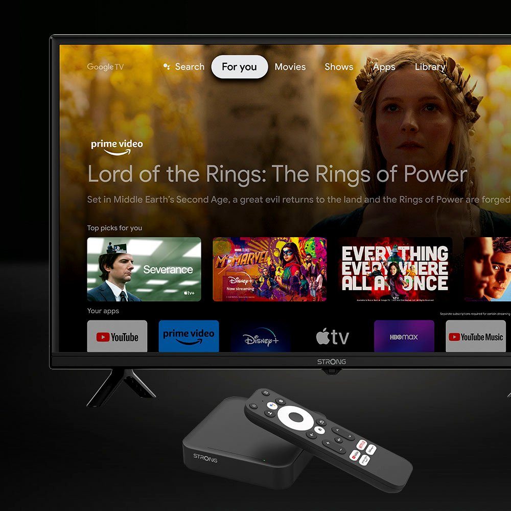 Android 11 mit LEAP-S3, Strong Streaming-Box 4K TV UHD Google Box