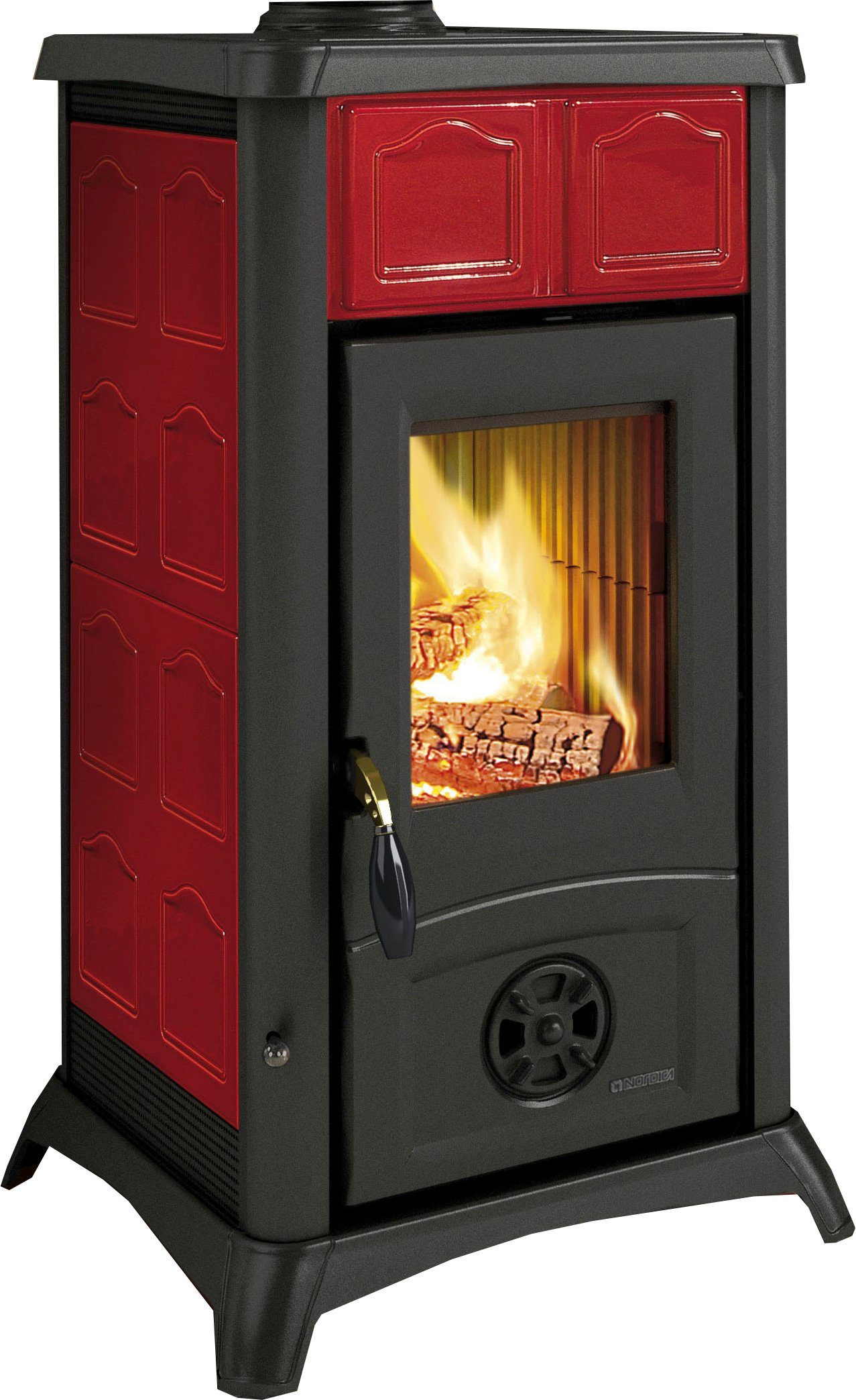 La Nordica Kaminofen Gemma Bordeaux, 6 kW, Zeitbrand