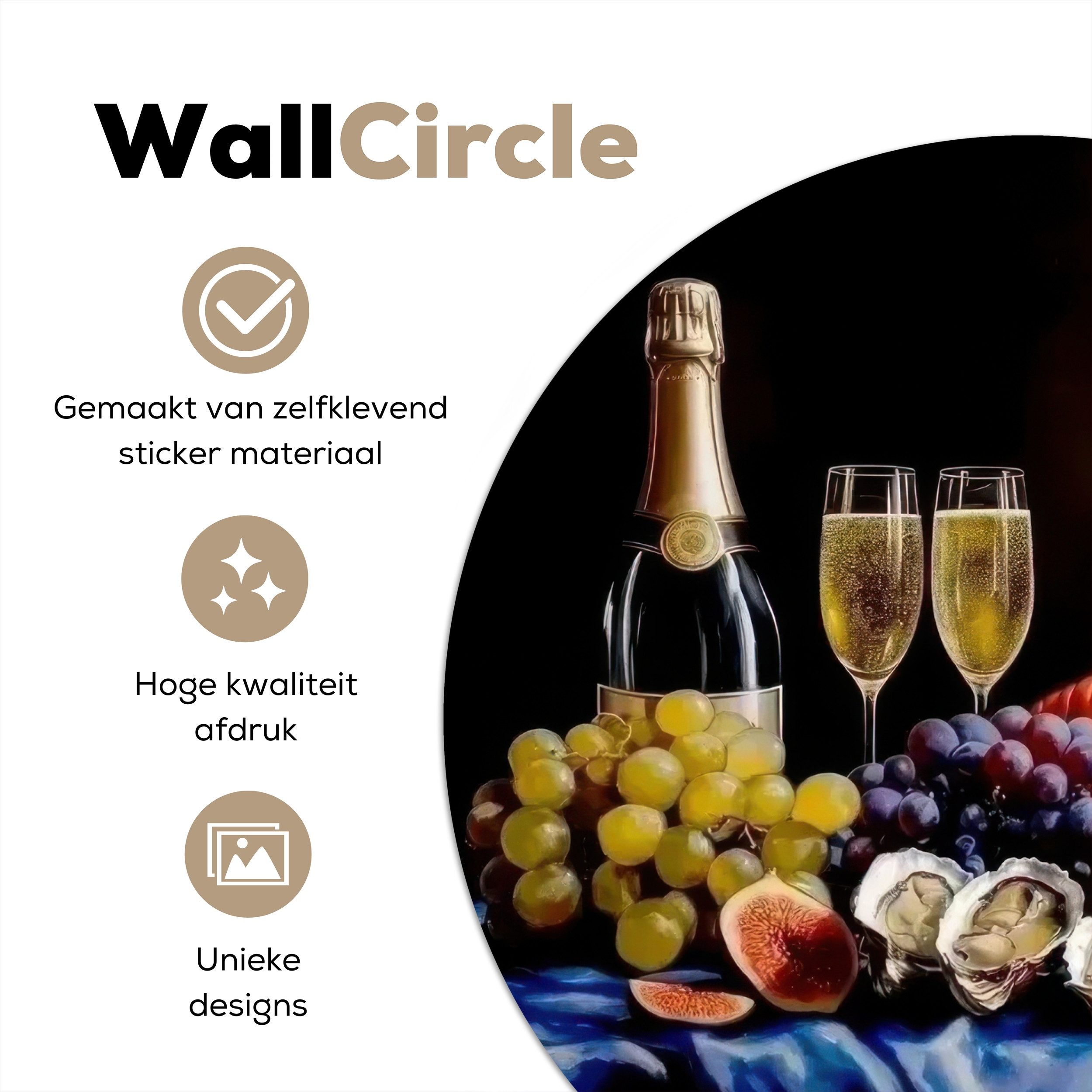 MuchoWow Wandsticker Champagner - Luxus - günstig online kaufen