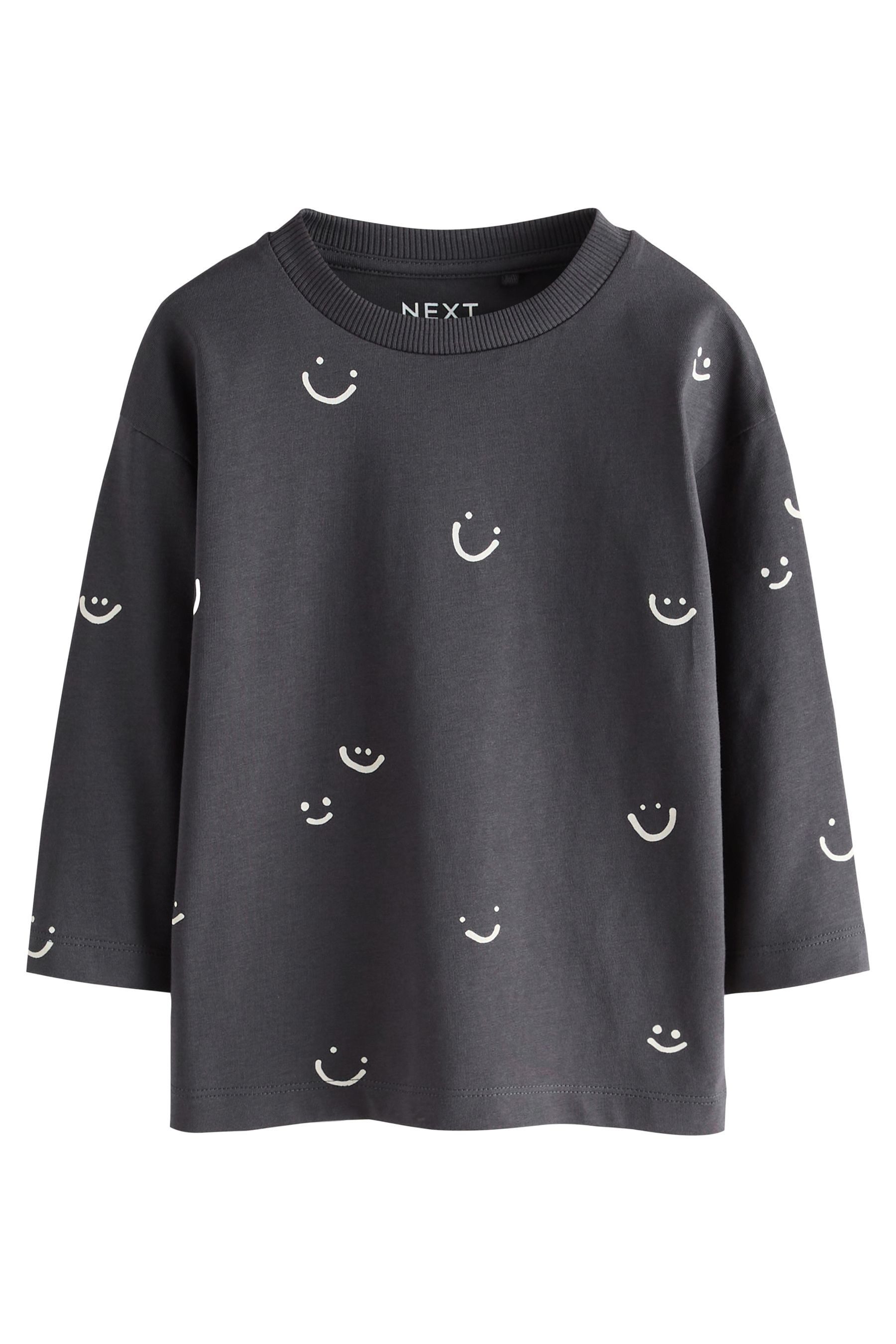 Next Langarmshirt 3er-Pack Langarmshirts mit Grafik (3-tlg) – Bild 3 von 5