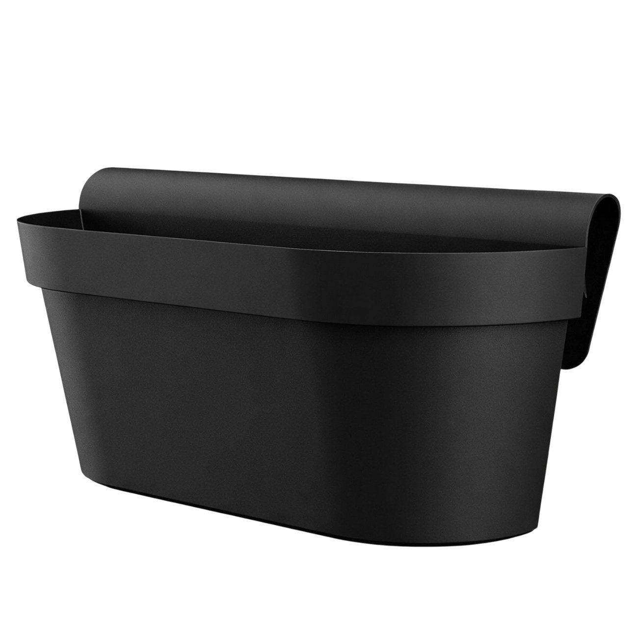 Engelland Balkonkasten Blumenkasten mit Wasserspeicher & Drainagesystem (Vorteils-Set, 1 St., Robust & Bruchfest), Blumentopf für Balkongeländer & Gartenzäune, Wetterfest, Kunststoff