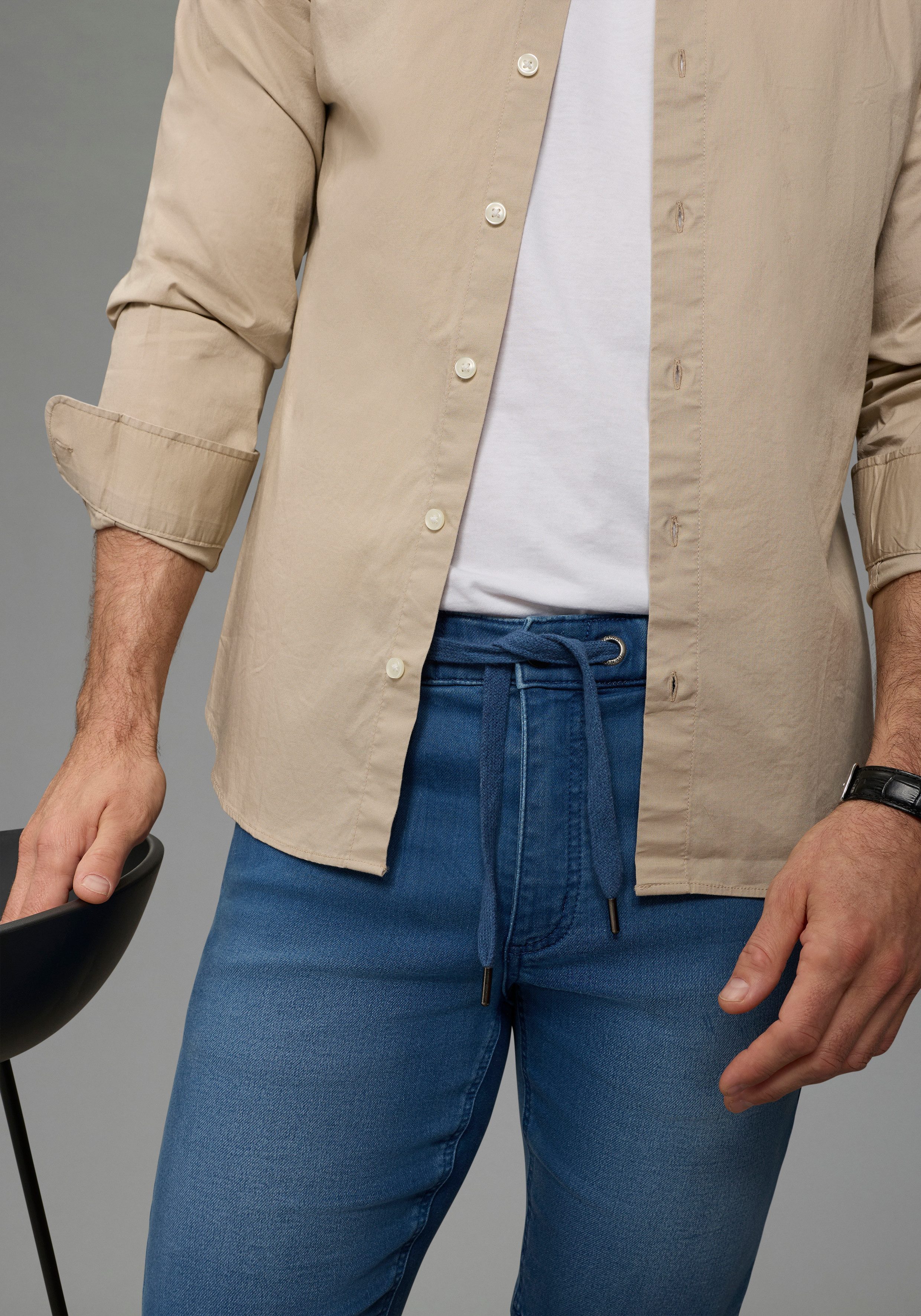 Arizona Jeansshorts gerade geschnittenes Bein, Regular Fit Passform