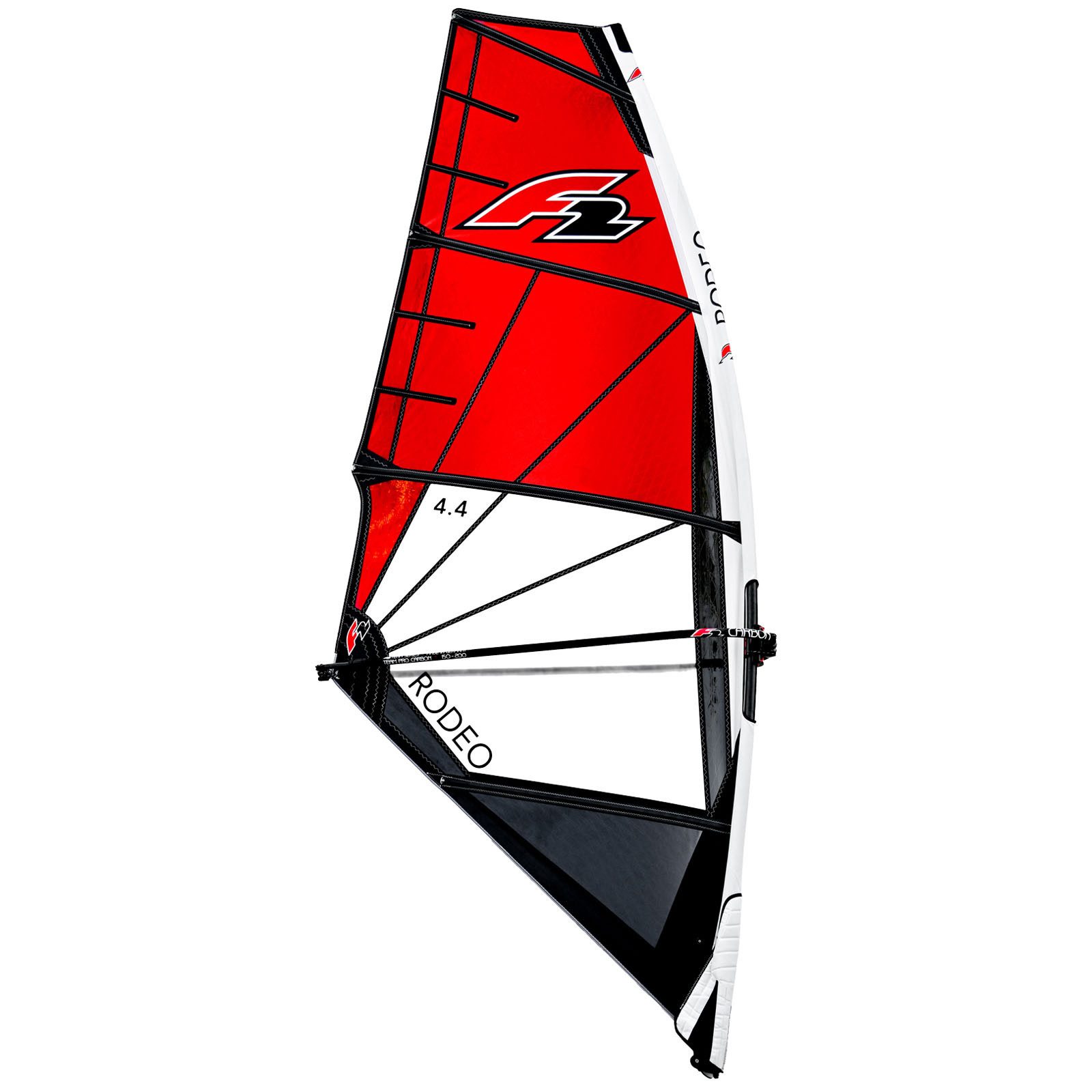 Surfsegel F2 Sale Windsurf Segel Rodeo Team 4,4qm Rot Modell 2022 NEU Sail Onl