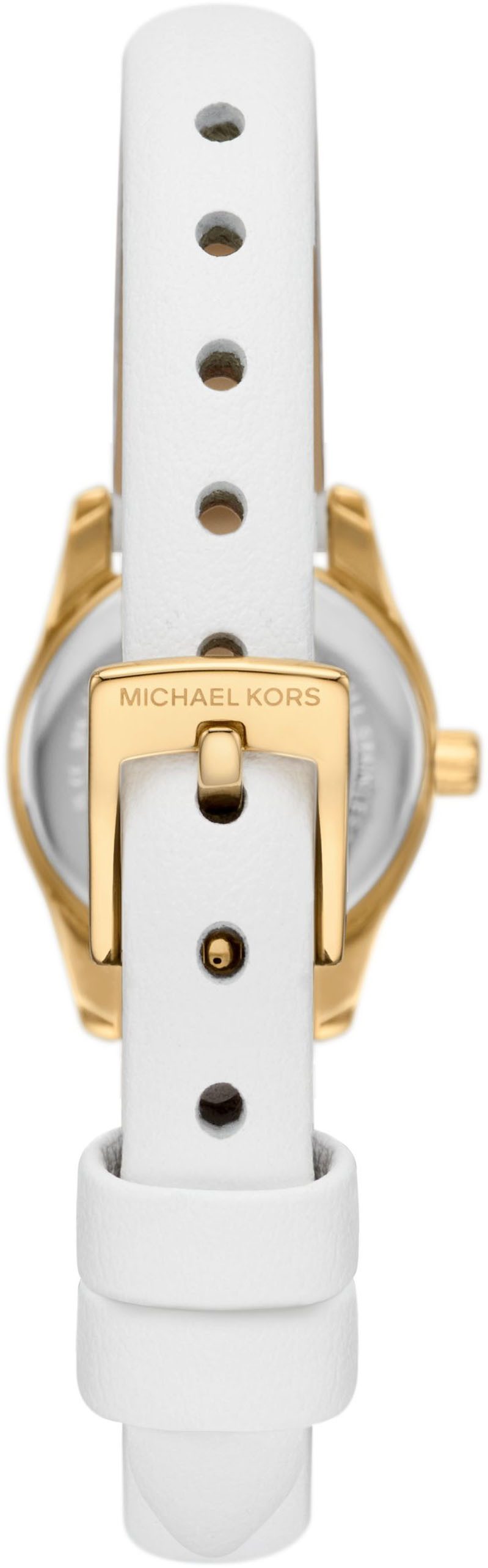 MICHAEL KORS Quarzuhr MICRO PETITE LEXINGTON MK4900, Armbanduhr, Damenuhr, Lederarmband, analog