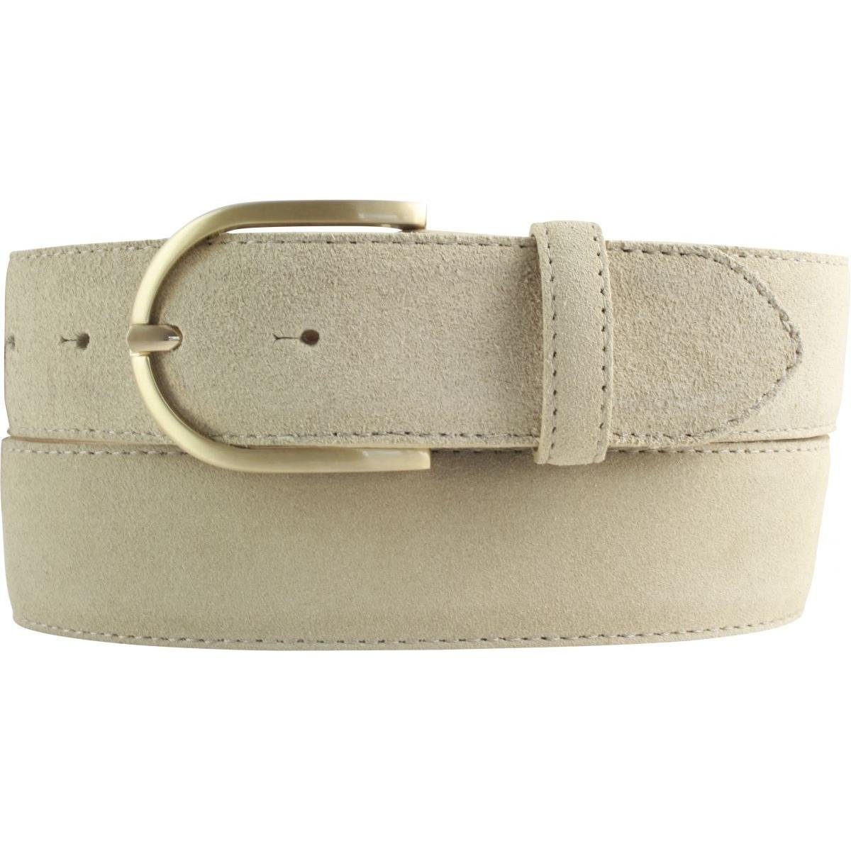 BELTINGER Ledergürtel Damen-Gürtel aus Veloursleder 4 cm - Velour-Gürtel für Damen 40mm - Wi (1-St)