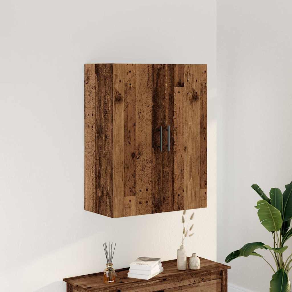 vidaXL Hängeschrank Wandschrank Altholz-Optik 69,5x34x90 cm (1-St)