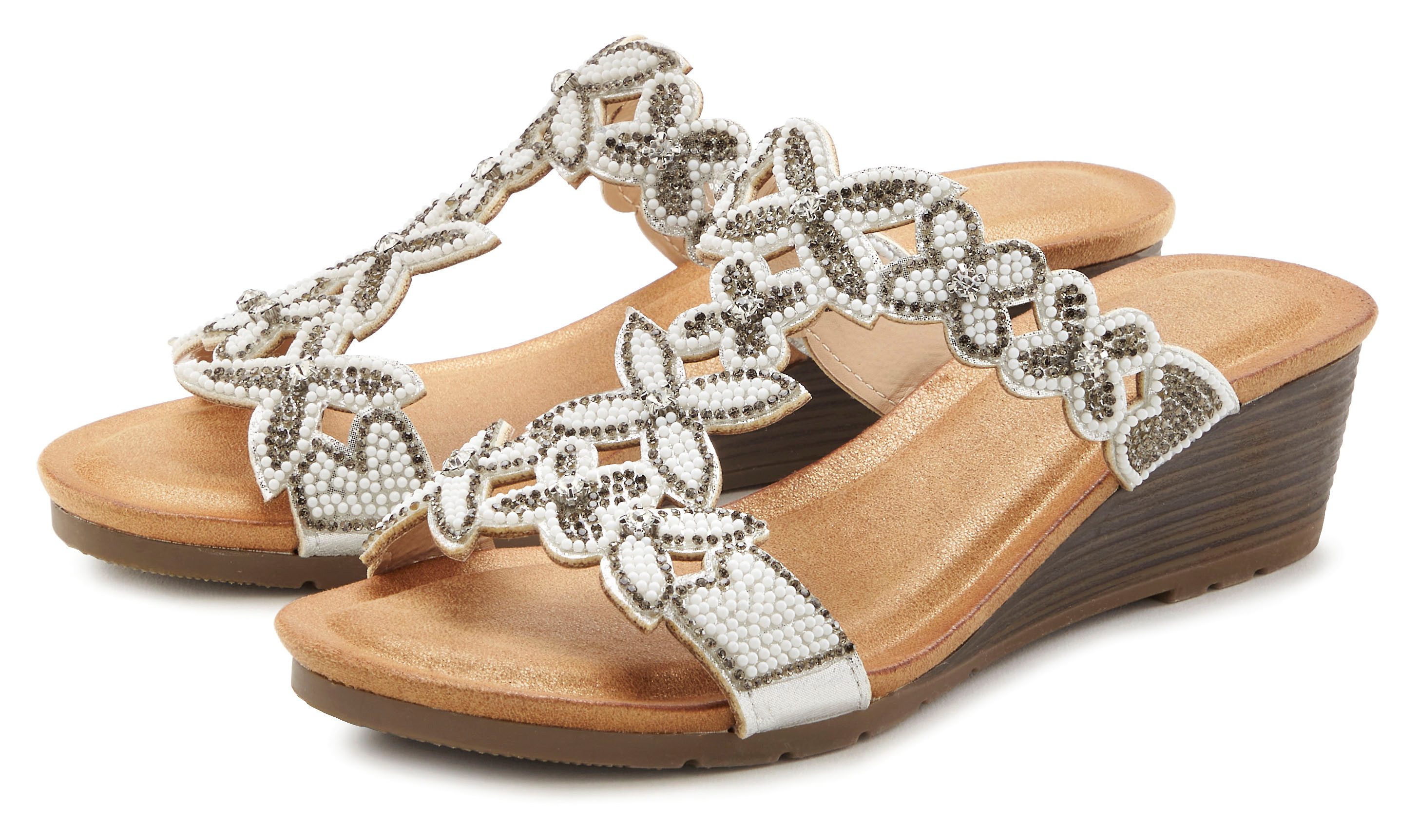 Vivance Mule, Sommerschuh, Sandale, Pantolette mit Keilabsatz und modischen günstig online kaufen