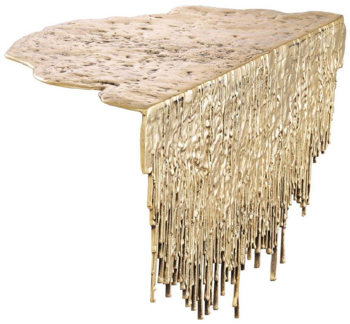 Dekoobjekt Designer Tisch Deko Objekt Messingfarben 44,5 x 24 x H. 5 cm - Schreibtisch Deko - Deko Accessoires - Luxus Kollektion