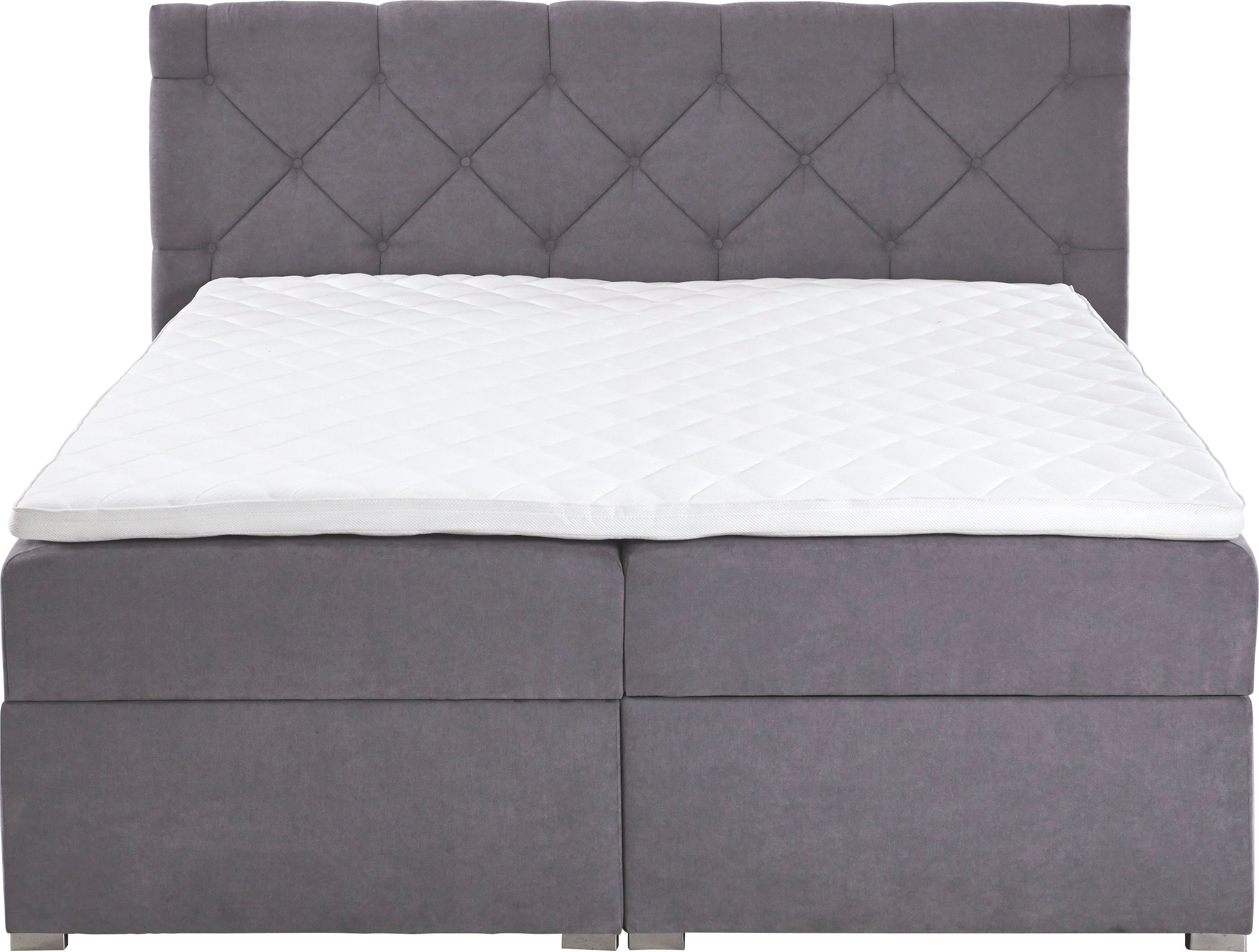 ATLANTIC home collection Boxbett Meike, mit XXL-Bettkasten und Topper