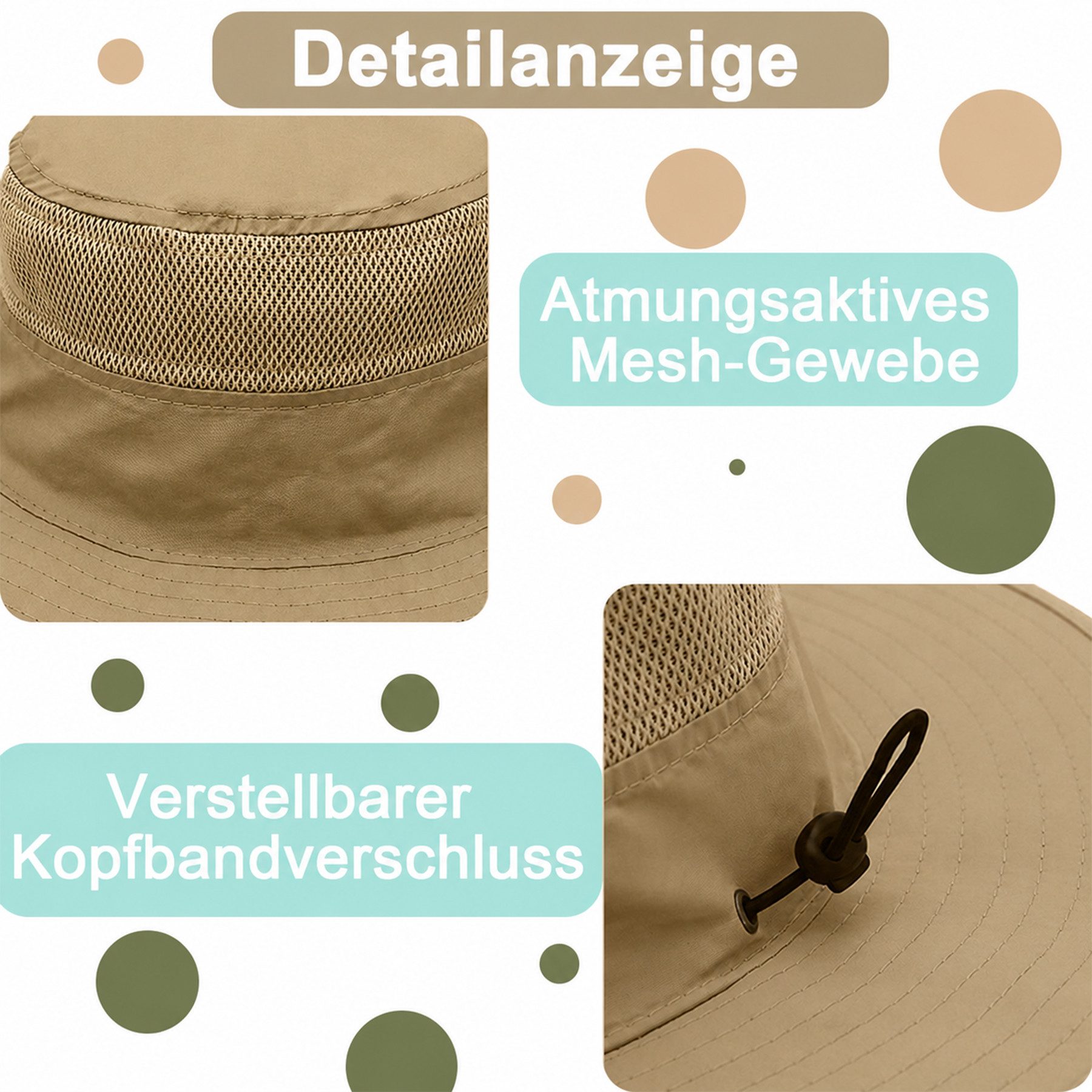 Keyura Sonnenhut UPF 50 Sonnenhüte mit breiter Krempe, Sommer-Mesh,UV-Schutz,Safari-Hut (Sonnenhut Herren Damen Gartenhut zum Angeln, Wandern, Boonie-Hüte, Krempe, Breiter, Outdoor, mit Kinnriemen, wasserdicht, atmungsaktiv) für Outdoor-Abenteuer, Wandern, Angeln, Safari, leicht verstaubar