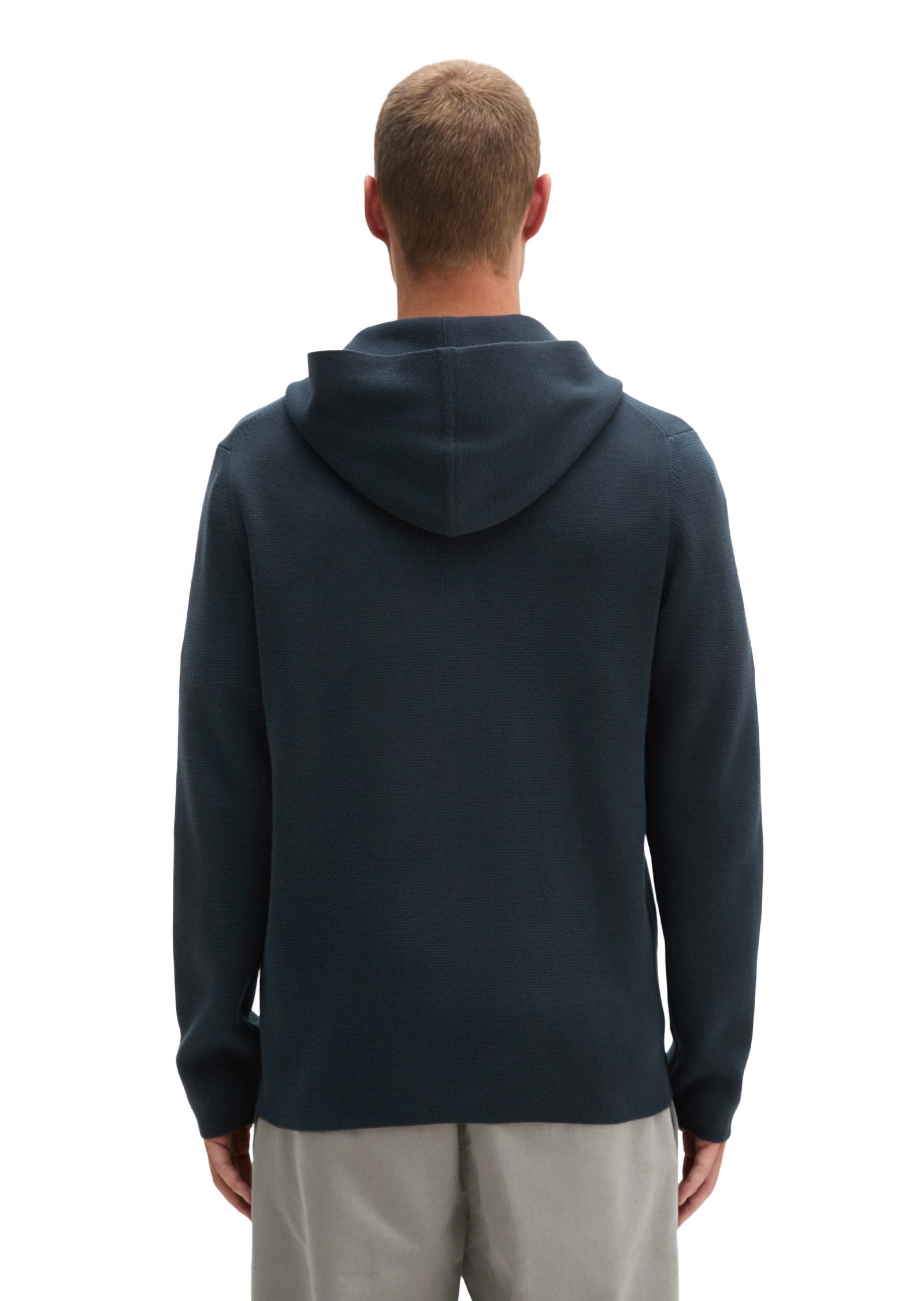 Marc O'Polo Kapuzenstrickjacke aus Bio-Baumwolle, Regular Fit – Bild 4 von 5