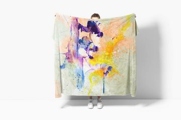 Sinus Art Handtücher SplashArt Sport Handtuch Strandhandtuch Saunatuch Kuscheldecke Kunstvoll Baseball VI Spor, Baumwolle-Polyester-Mix (1-St), Handtuch