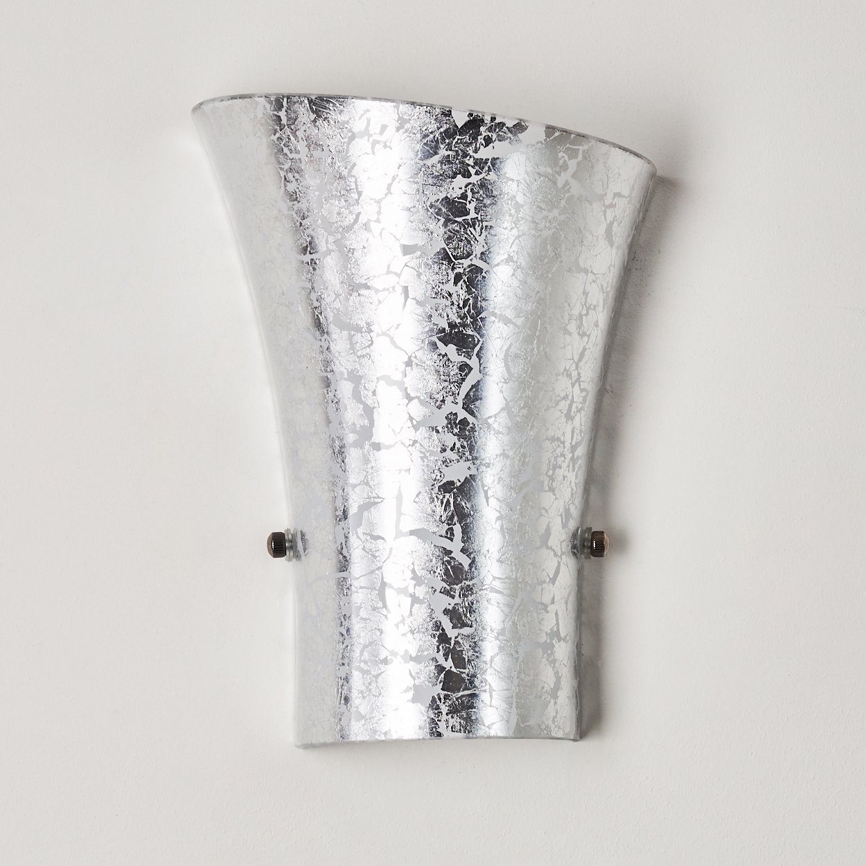 ohne an 1xG9 mit aus mit Metall/Glas Innen hofstein »Vazzano« Silber, der Wandleuchte Wandlampe moderne Wand, Leuchtmittel, Lichteffekt Lichtspiel in
