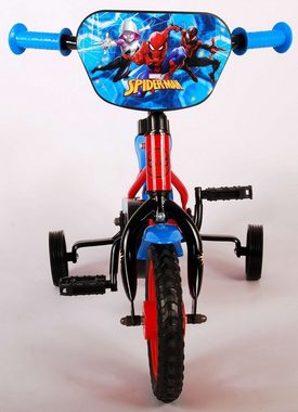 Spiderman Kinderfahrrad Jungen - 10 Zoll - Blau/Rot - Fester Gang - bis 35 kg - EVA Reifen, 2 - 4 Jahre, 85% zusammengebaut, Plastikfelgen