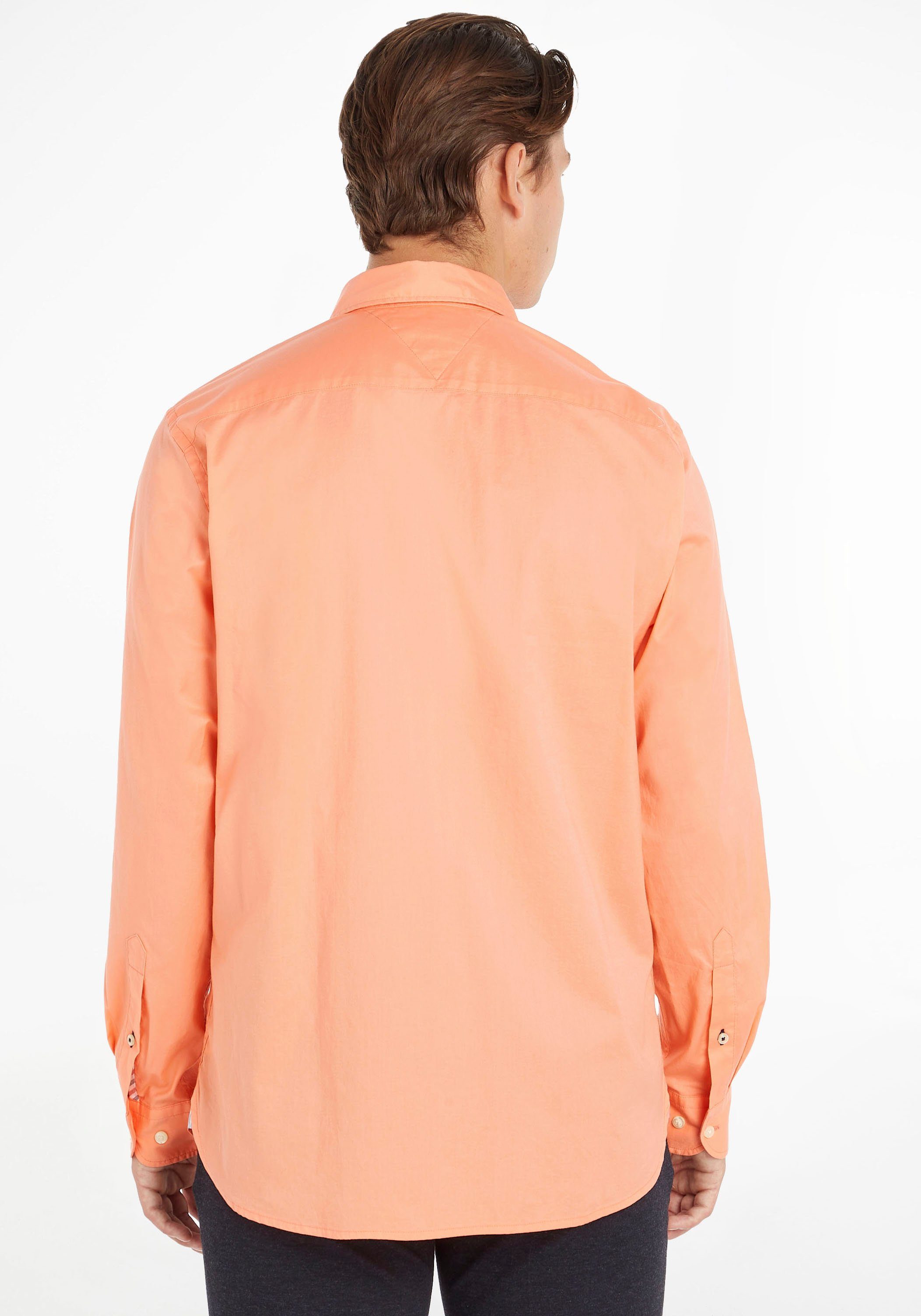 Tommy Hilfiger Langarmhemd FLEX POPLIN RF SHIRT mit Tommy Hilfiger Labelsch günstig online kaufen