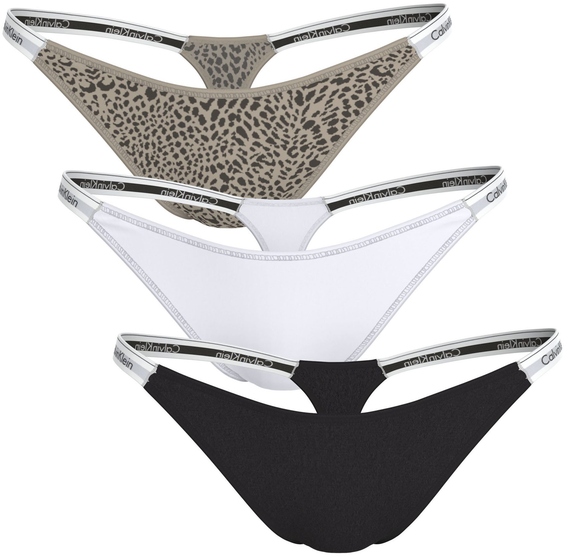 Calvin Klein Underwear Tanga (Packung, 3er-Pack) Körpernahe Passform mit elastischem Bund