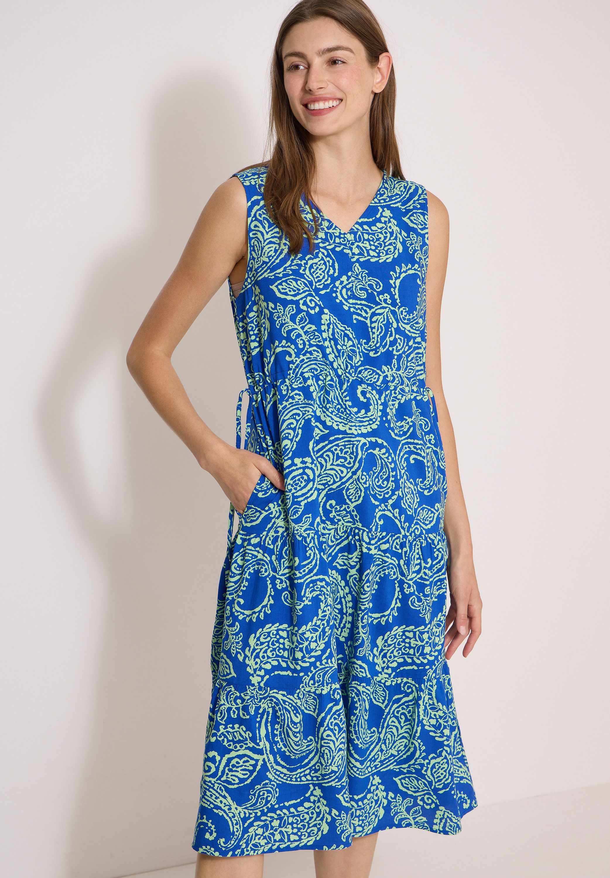 CECIL Midikleid mit allover Print