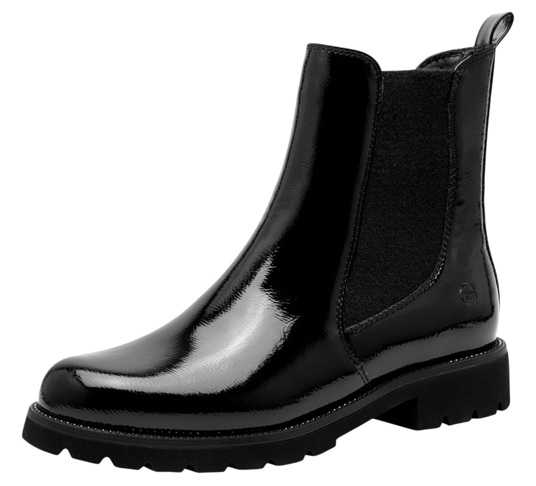 Tamaris 1-25483-45 018 Black Patent Stiefelette