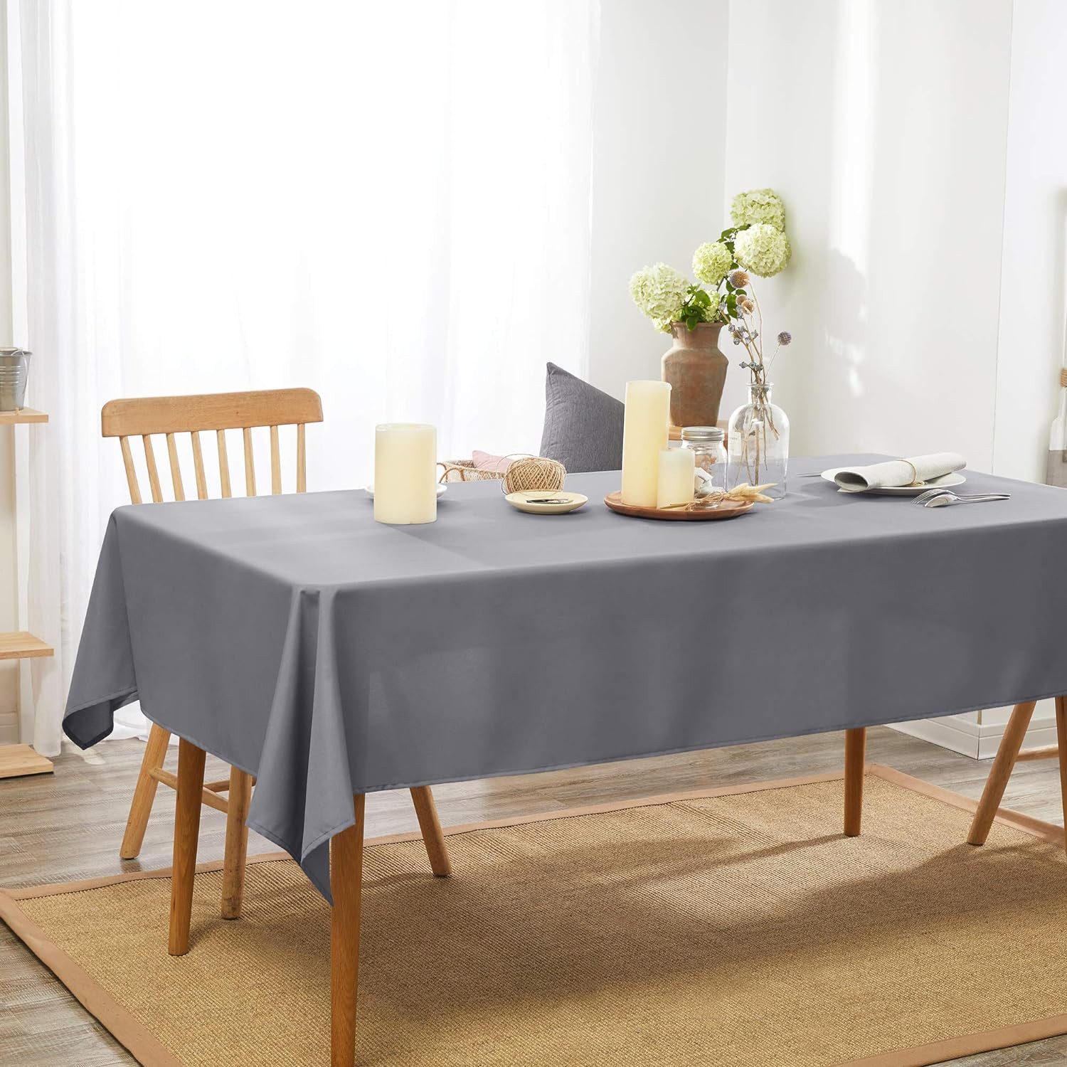 Deconovo Tischdecke Wasserabweisend Tischwäsche Abwaschbar Tischtücher günstig online kaufen