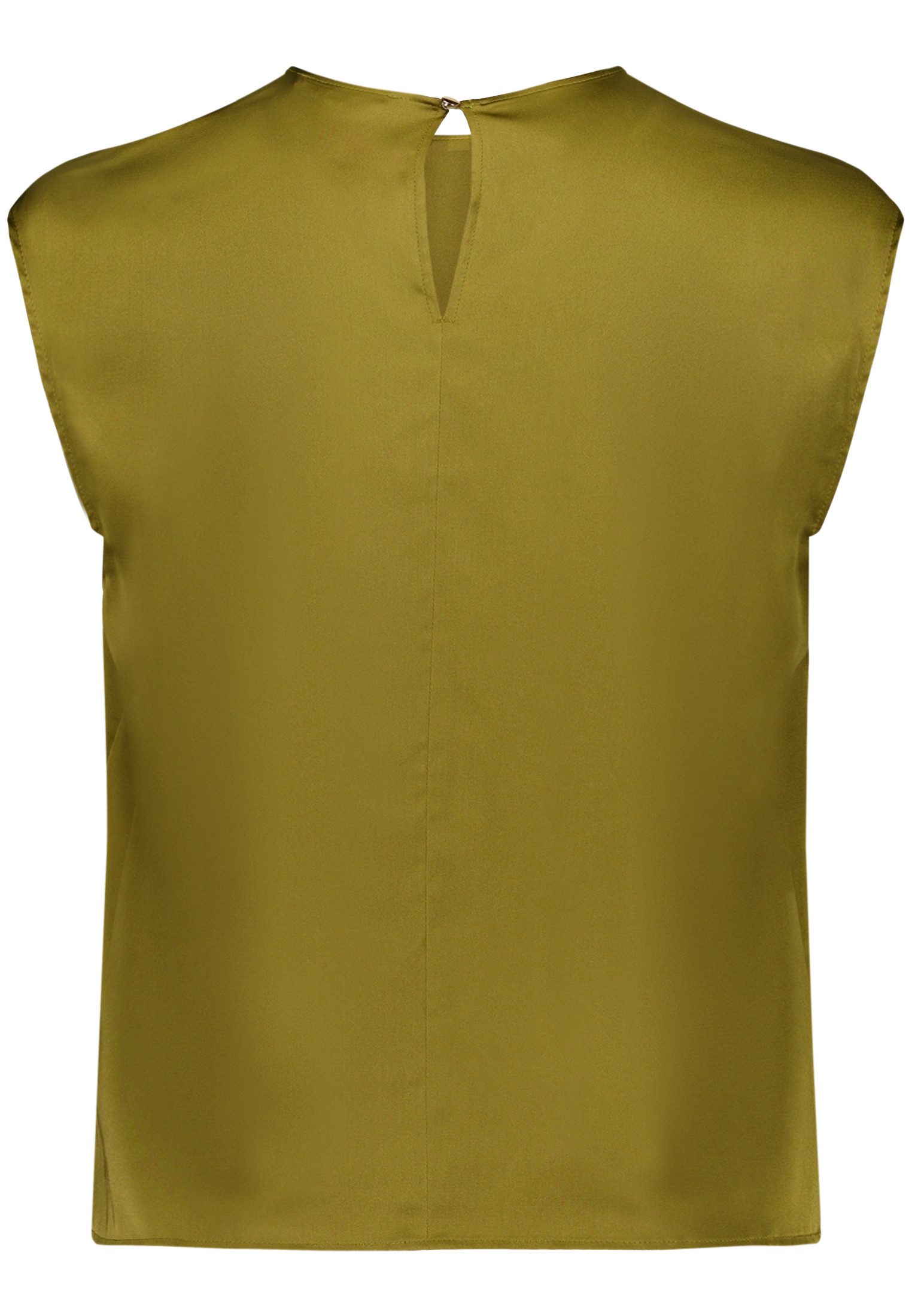 Zero Satinbluse Damen mit Rundhalsausschnitt