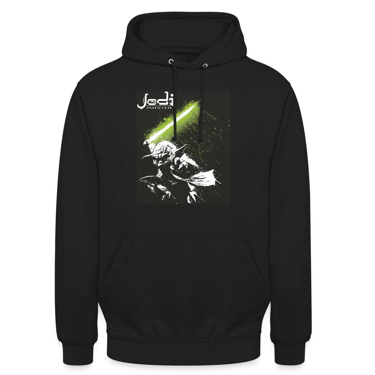 Spreadshirt Hoodie Star Wars Meister Yoda Mit Grünem Lichtschwert Unisex Hoodie (1-tlg)