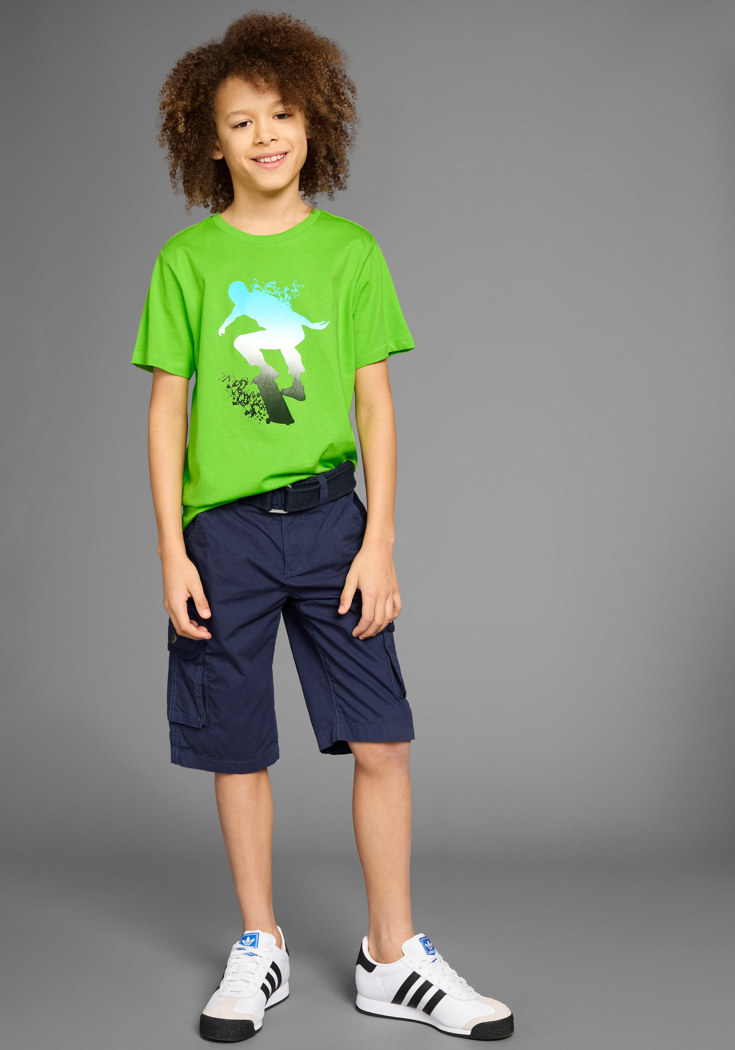 KIDSWORLD T-Shirt Skating - Druck Kurzarm, Basic-Passform, bedruckt, Rundhalsausschnitt – Bild 4 von 5