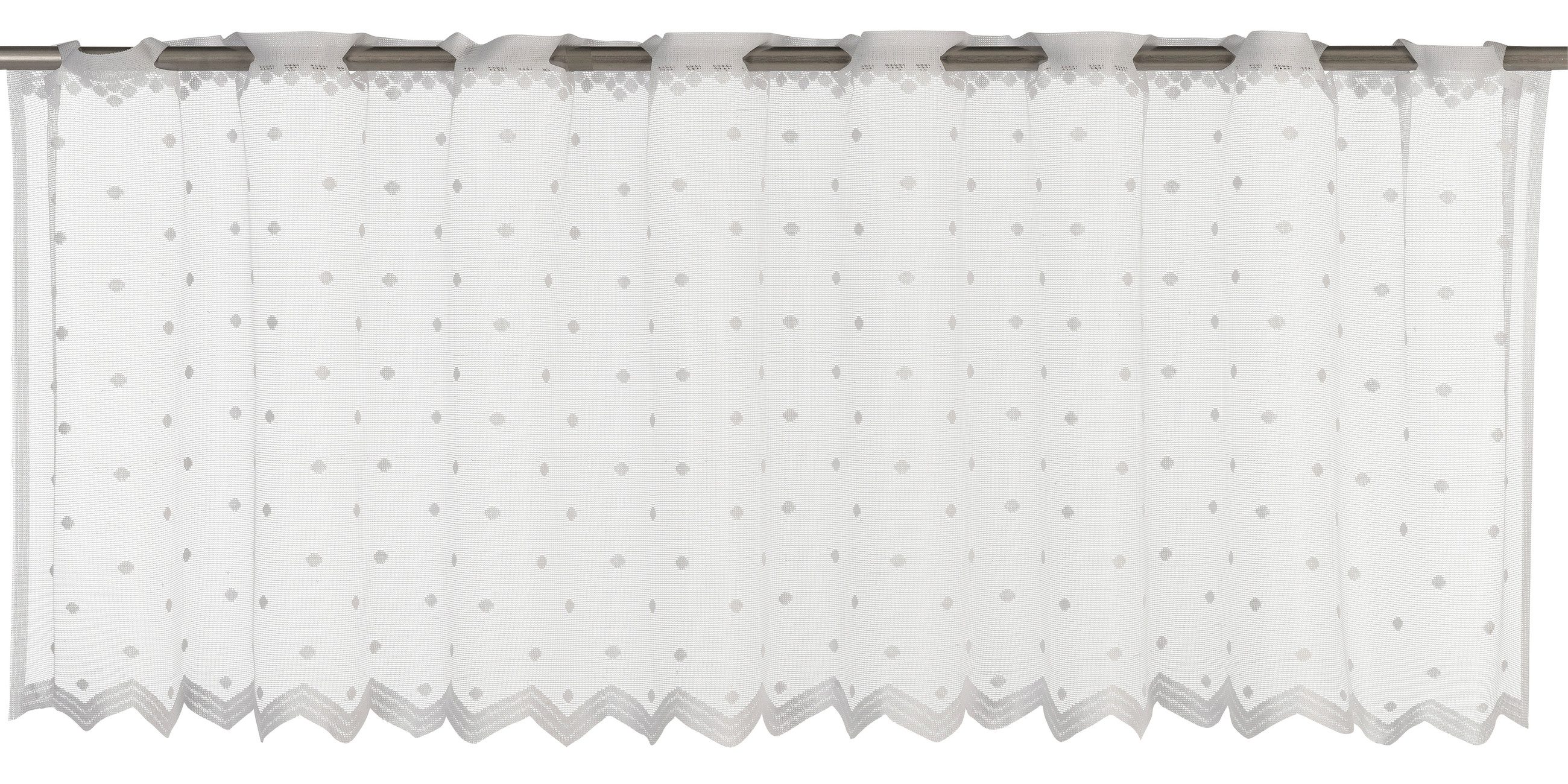 ELBERSDRUCKE Scheibengardine Bistrogardine Celeste weiß transparent 45x160c günstig online kaufen