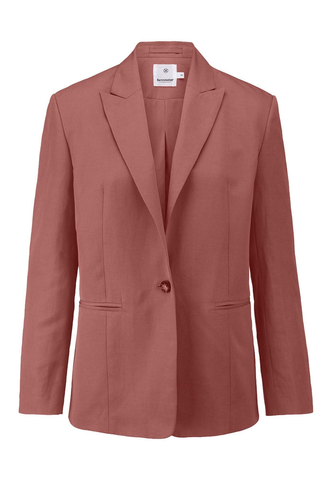 Hessnatur Longblazer aus Bio-Baumwolle mit Leinen günstig online kaufen