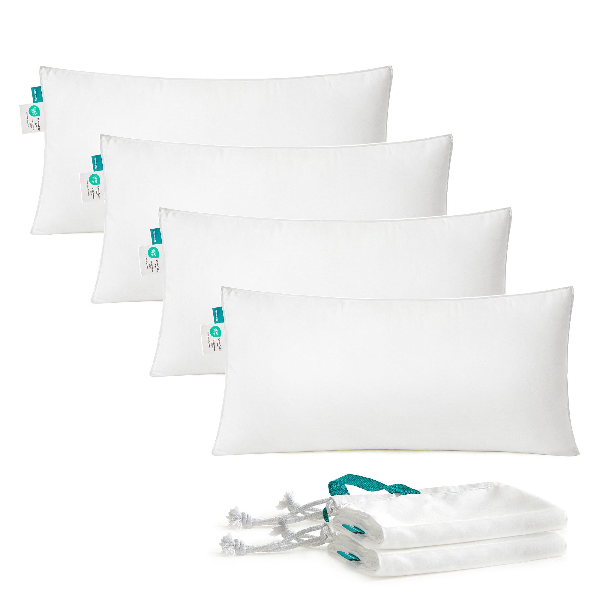 SONGMICS Kopfstützkissen Kopfkissen, Set, 4-tlg. günstig online kaufen