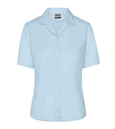 James & Nicholson Kurzarmbluse Pflegeleichte Damen Bluse mit Easy Care Ausrüstung JN609