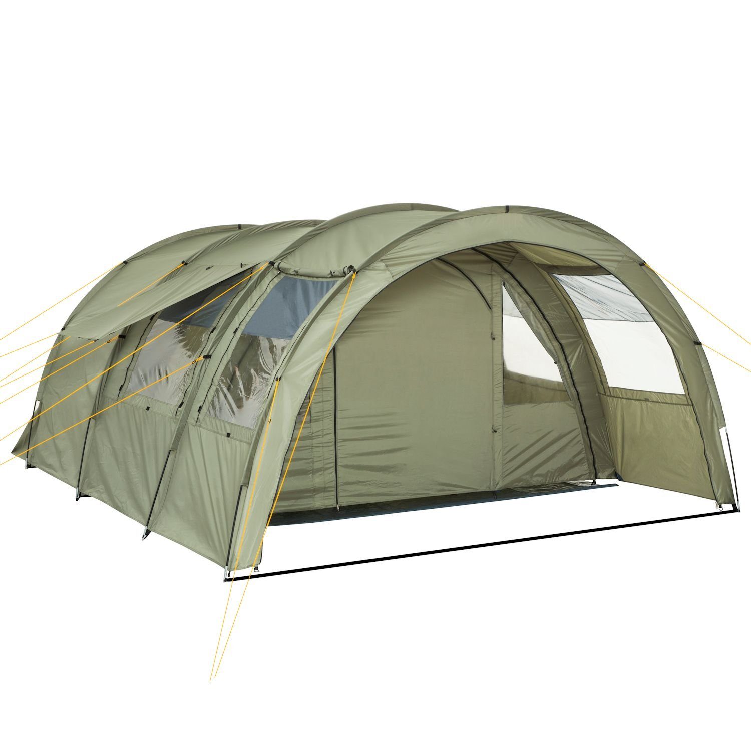 CampFeuer Tunnelzelt »CampFeuer Zelt Multi für 4 Personen, Olivgrün, T«,  Personen: 4 online kaufen | OTTO