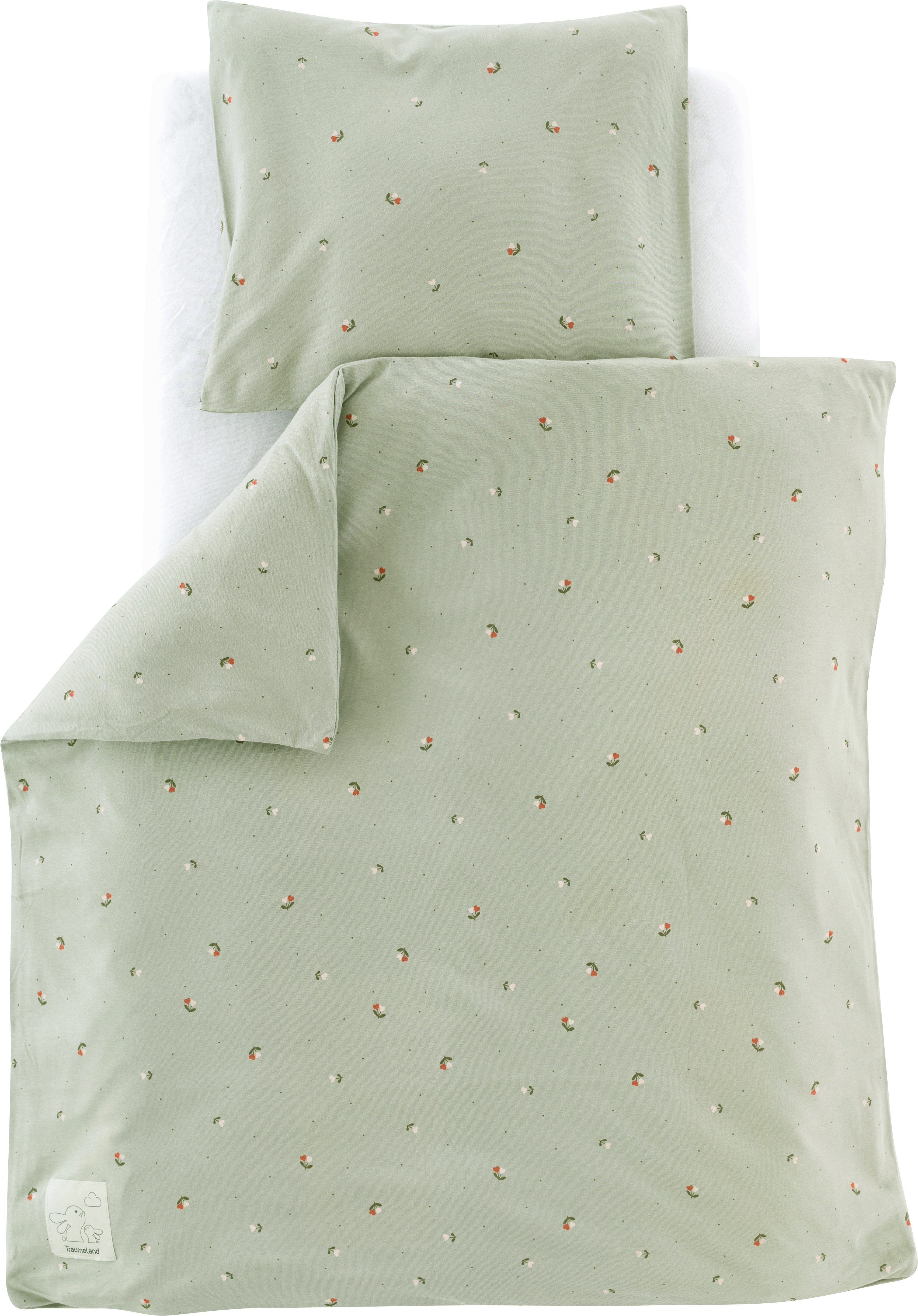 Träumeland Babybettwäsche Jersey Fiore, Jersey, 2 teilig, Blumen allover