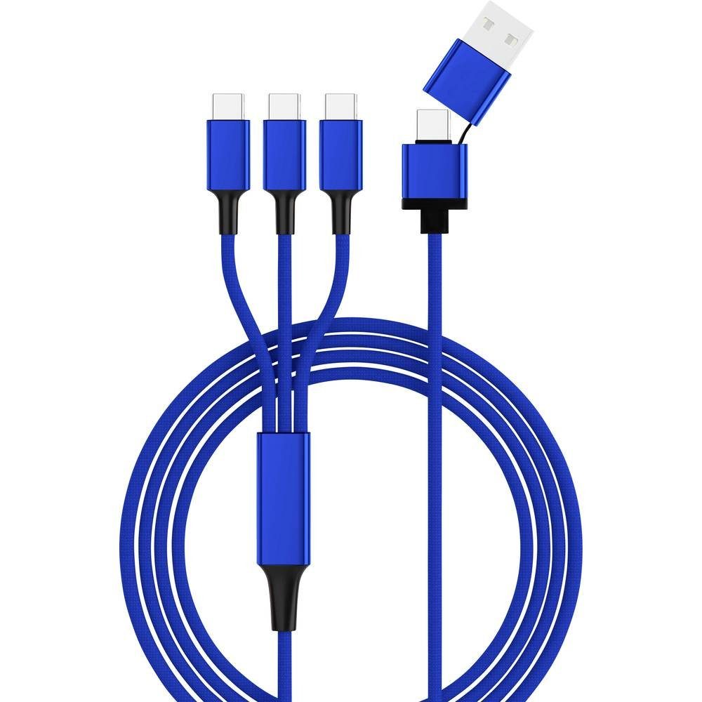NO NAME 3-fach USB-C®® Ladekabel - 3x USB Typ C USB-Kabel