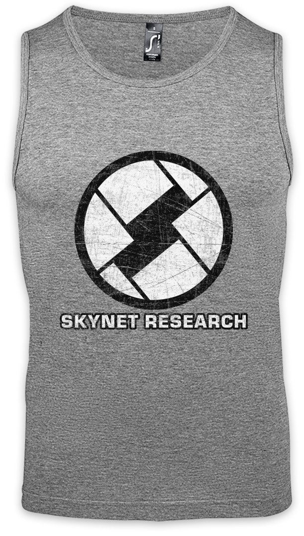 Tanktop S Research Ärmelloses T-Shirt Cyberdine Company Terminator Skynet Sign