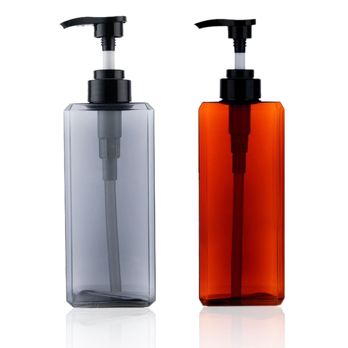Juoungle Spülmittelspender 2 Stück 800 ml Nachfüllbare Shampoo- und Conditioner-Flaschen