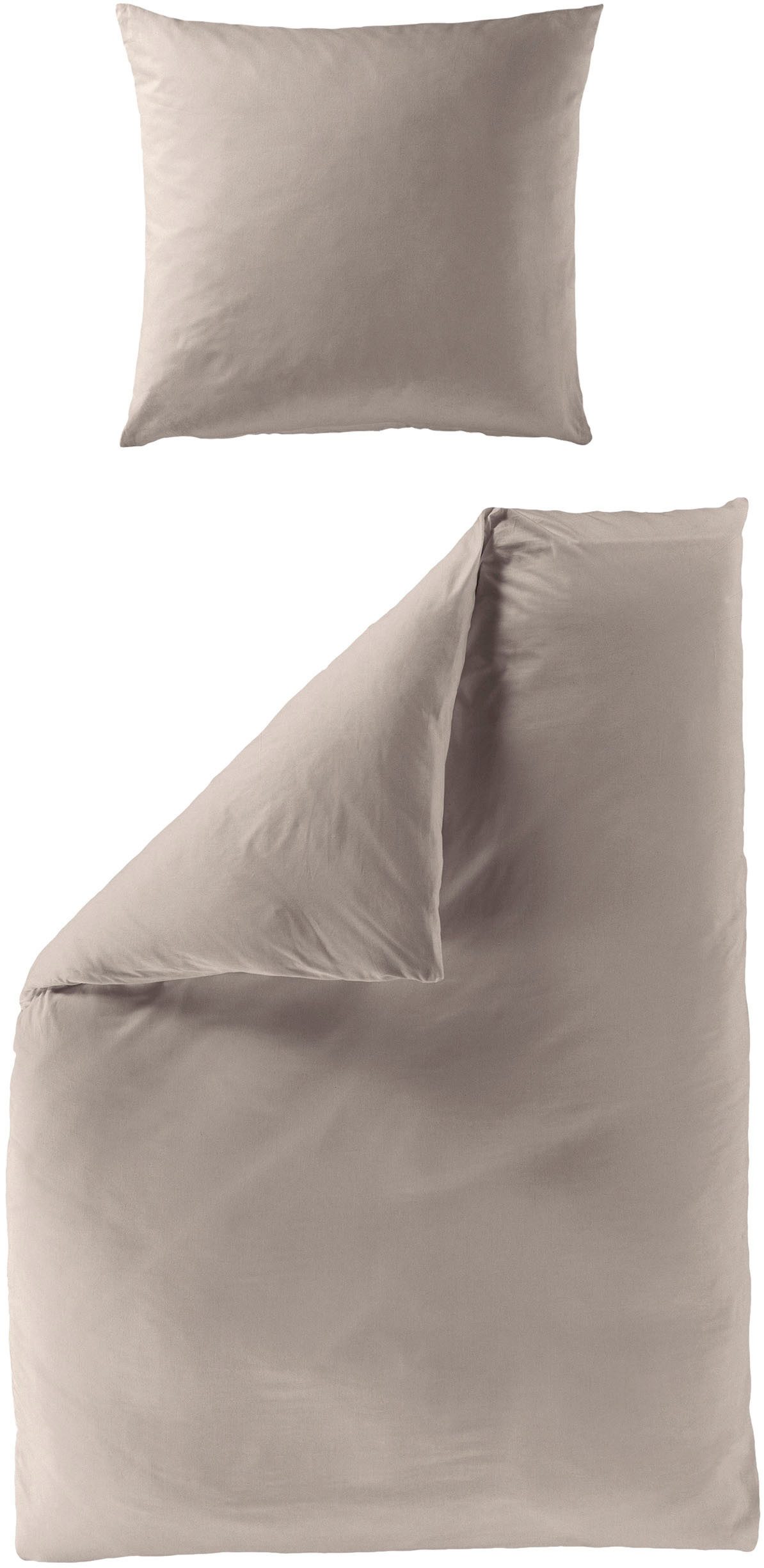 BIERBAUM Bettwäsche Elegant uni, Mako-Satin, 2 günstig online kaufen
