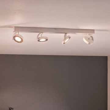 Philips LED Deckenstrahler Zeitloser myLiving Deckenspot Clockwork in weiß, warmglow, 4-flammig, keine Angabe, Leuchtmittel enthalten: Ja, fest verbaut, LED, warmweiss, Deckenstrahler, Deckenspot, Aufbaustrahler