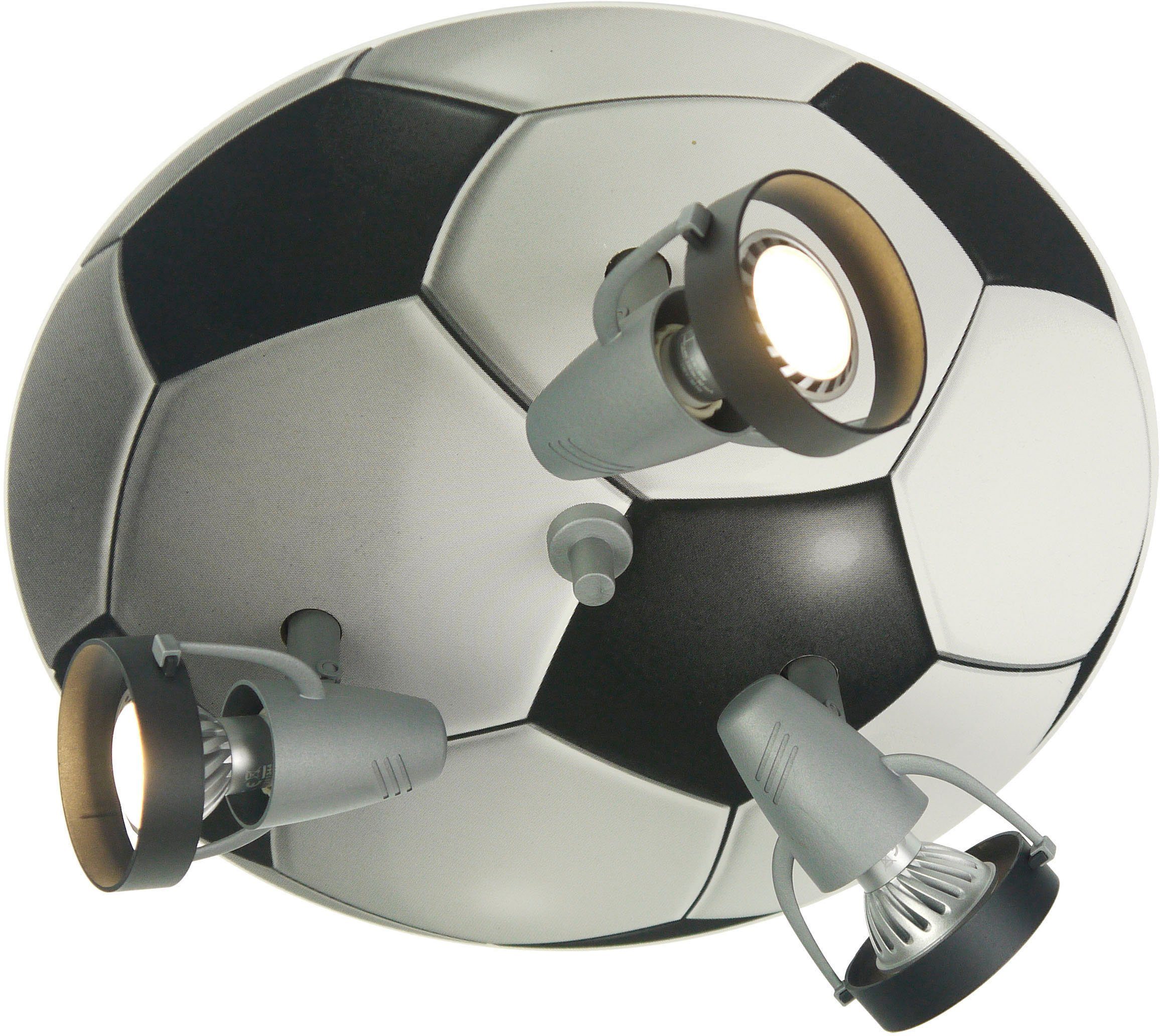 niermann Deckenleuchte Fußball, ohne Leuchtmittel, Fußball-Strahler | Deckenlampen