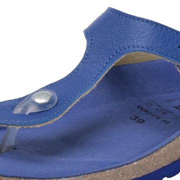 vitaform Damen Pantoletten Zehensteg Leder Zehentrenner Zehensteg Sandale Damen Leder - Sommer Schuhe Damen mit Naturkork Fußbett Verlourleder - Zehentrenner Damen Schuh mit hohem Tragekomfort