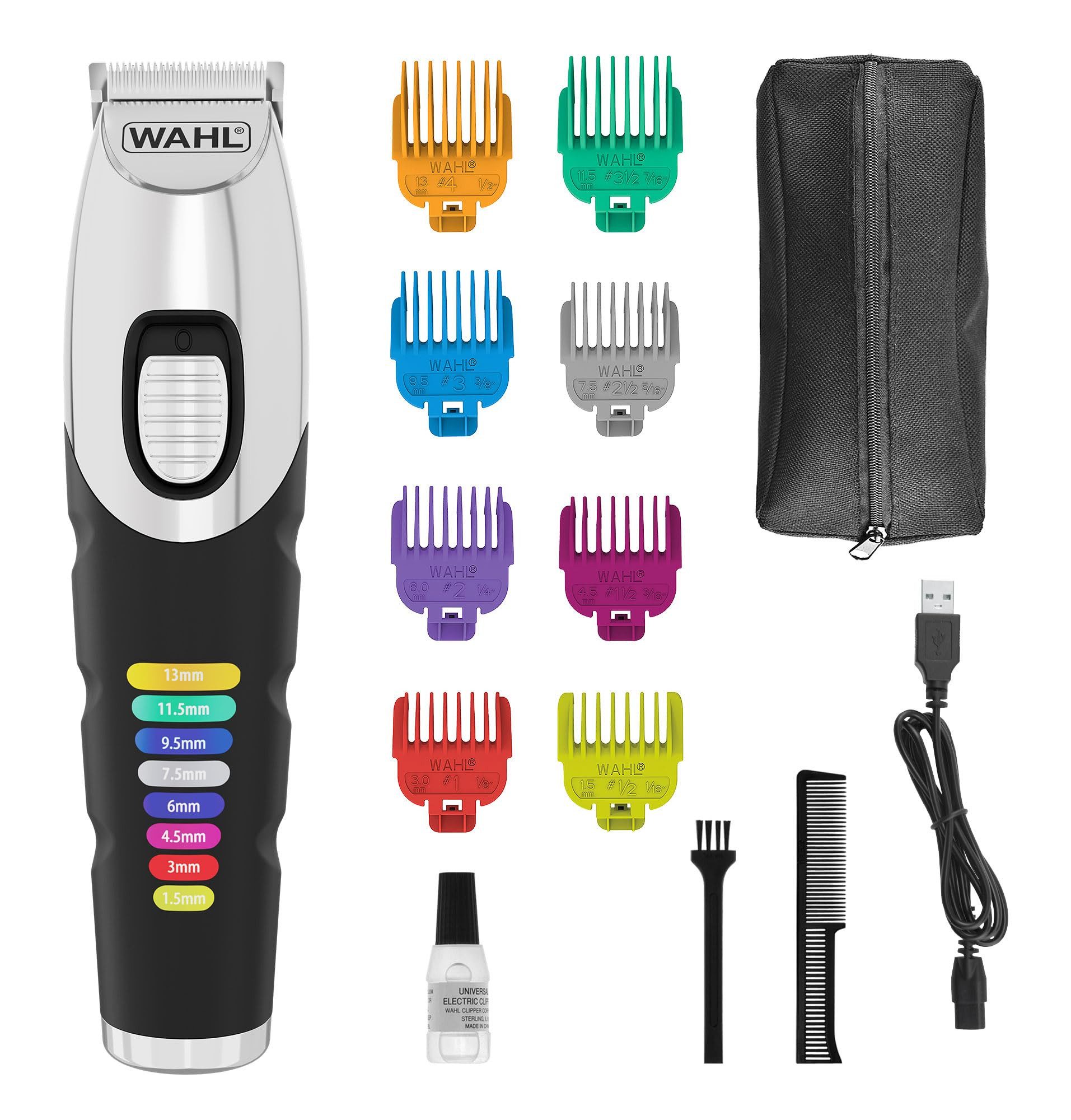 Wahl Haarschneider WAHL Color Trim, Akkubetriebener Farb-Barttrimmer mit Aufsteckkämmen