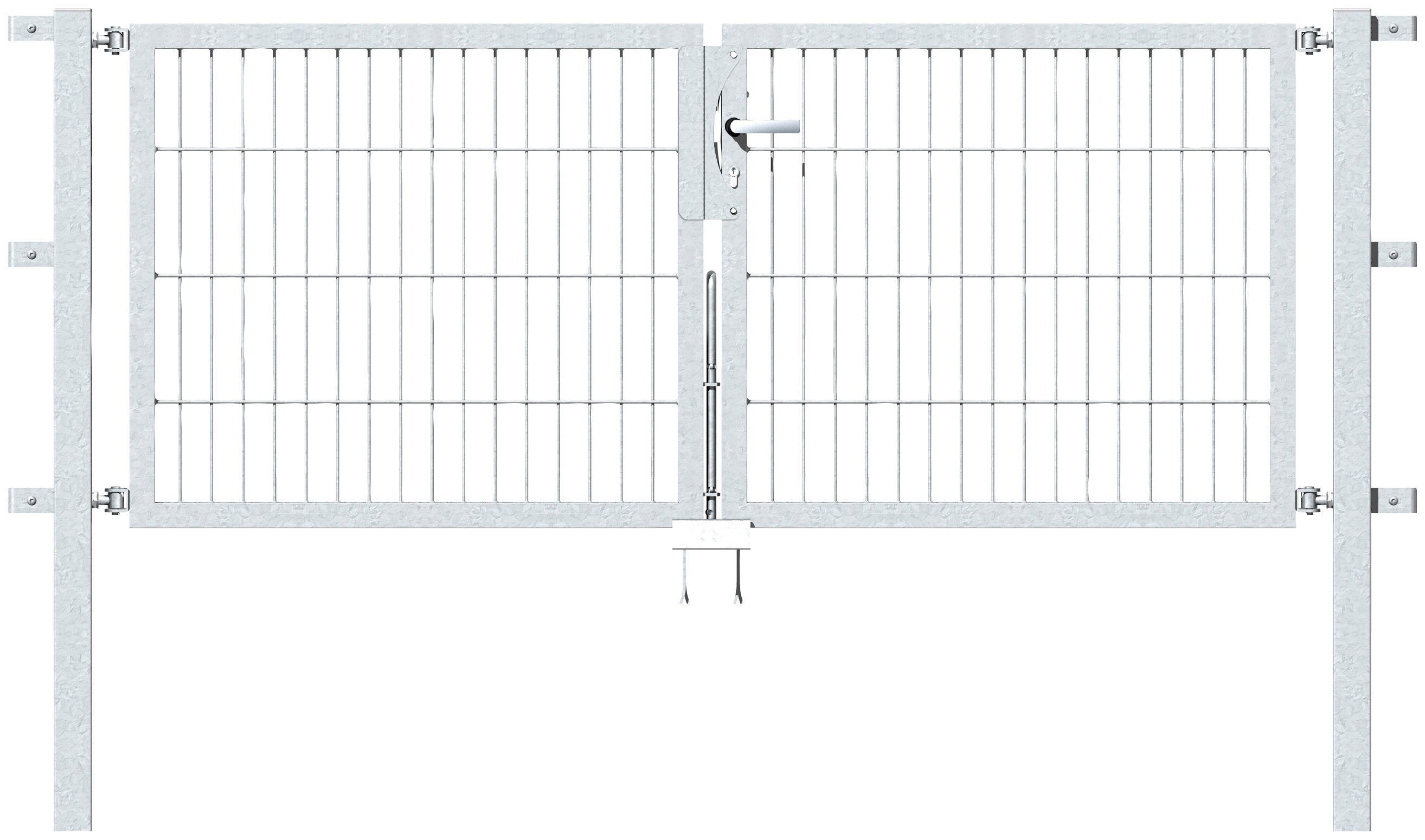 Alberts Zaundoppeltür Flexo, 200 cm Breite, in versch. Höhen