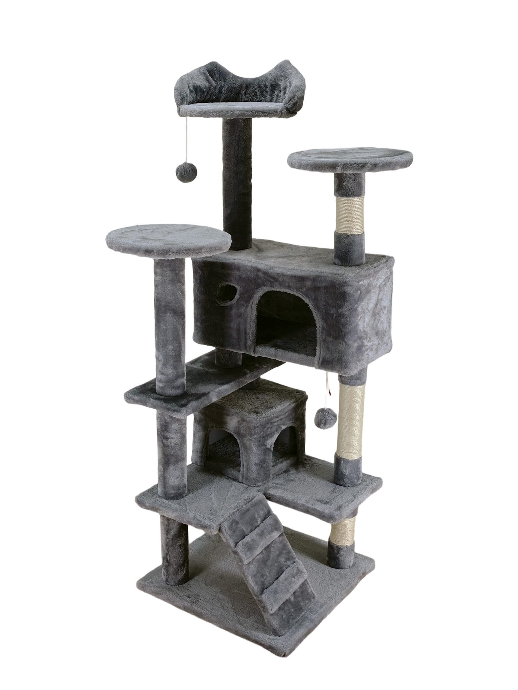 OTTO home Kratzbaum Lofty, stabile Spanplatte, robuster Sisal und kuscheliger Plüsch