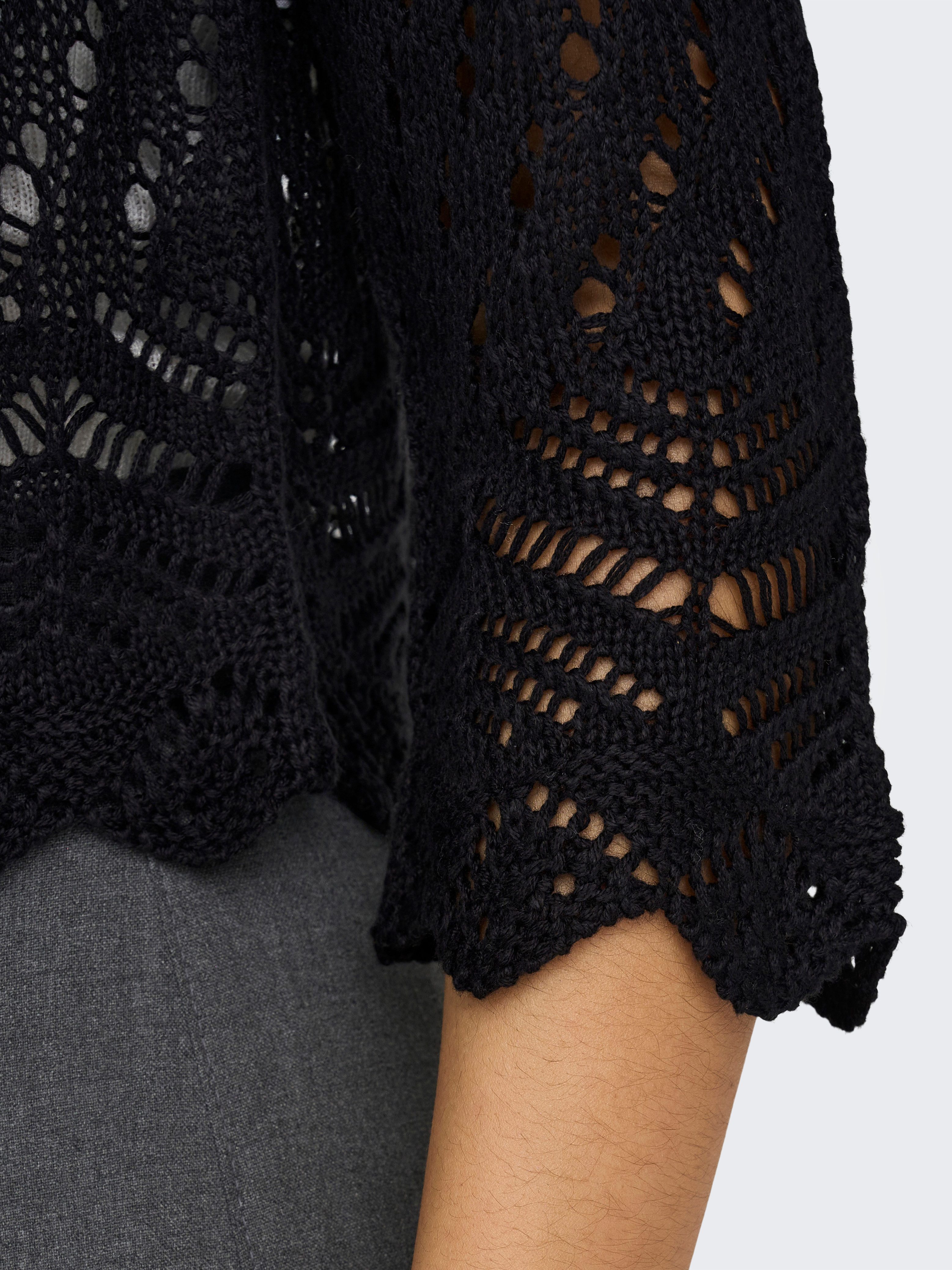 JDY Strickjacke JDYSUN 3/4 CROPPED CARDIGAN KNT NOOS