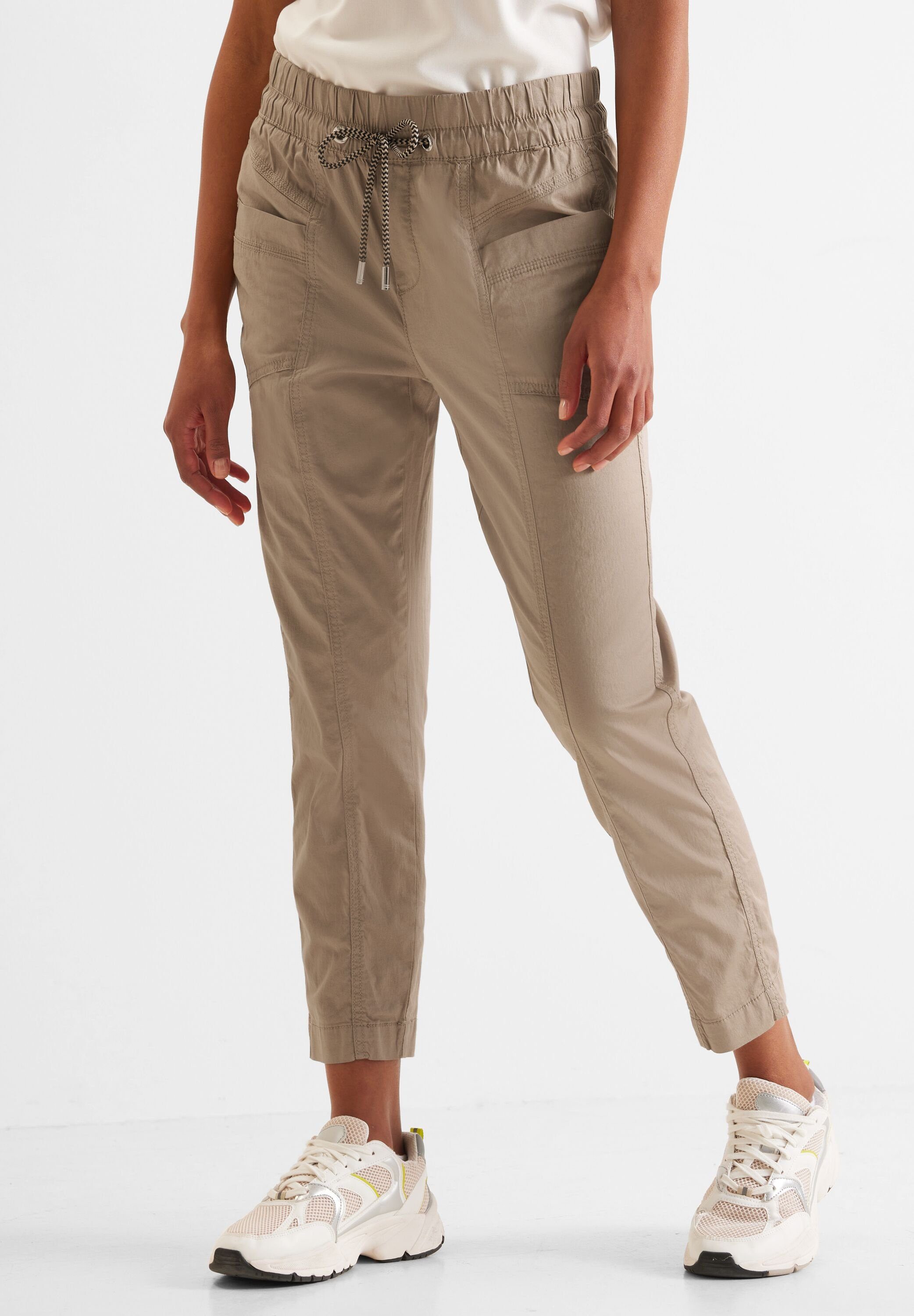 sand smooth Stoffhose Loose Hose Fit STREET ONE
